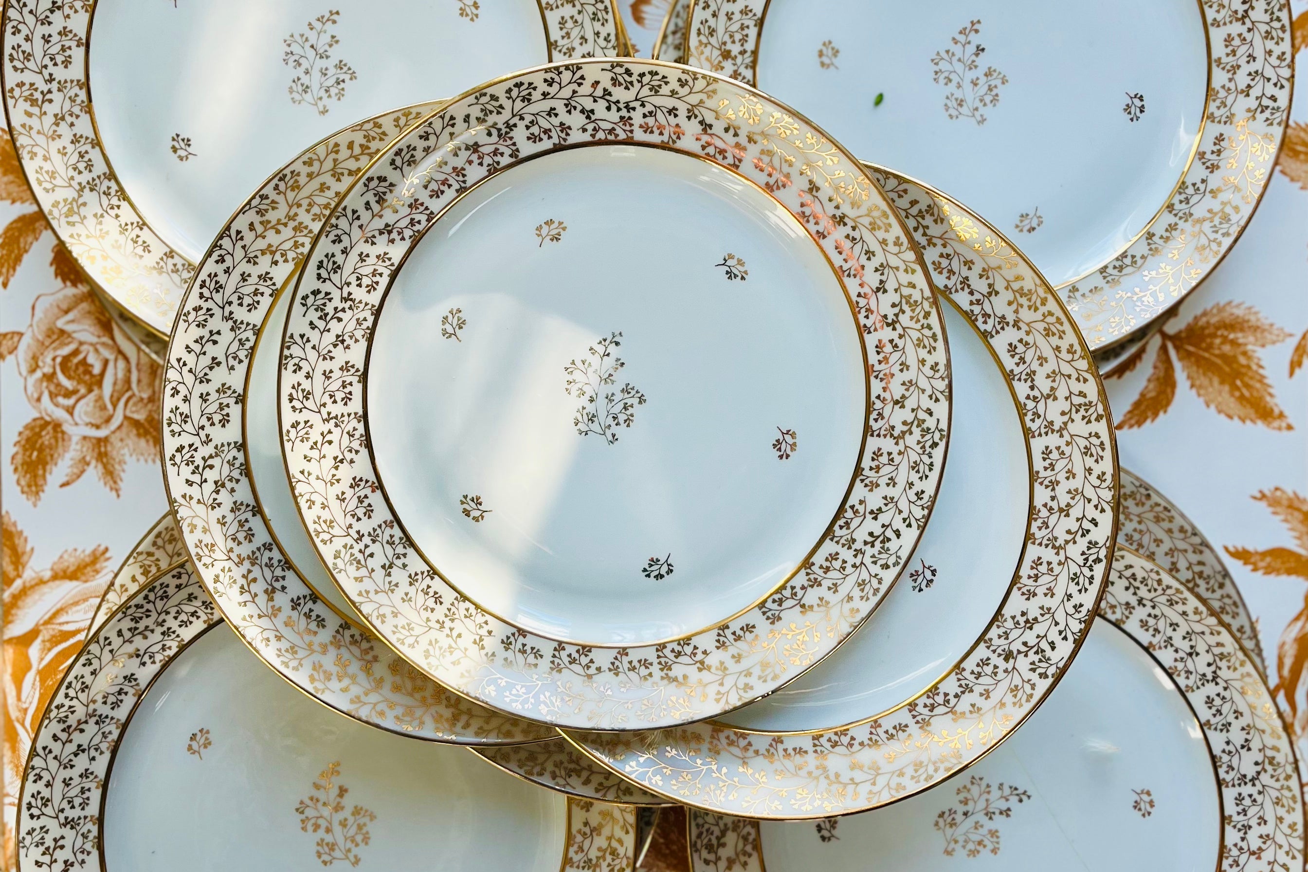 Service De Table Complet Porcelaine – Fleuri – 12 Pers – France (1920-1949)