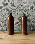 Charger l'image dans la visionneuse de la galerie, Duo de bouteilles en grès marron
