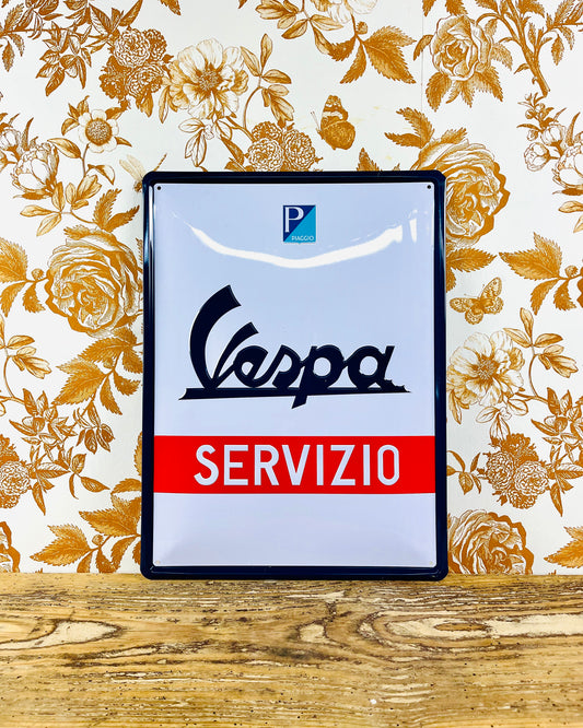 Plaque Vespa Servizio