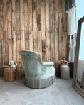 Charger l'image dans la visionneuse de la galerie, Fauteuil crapaud en velours vert
