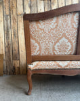 Charger l'image dans la visionneuse de la galerie, Banquette ancienne deux places style Louis XV