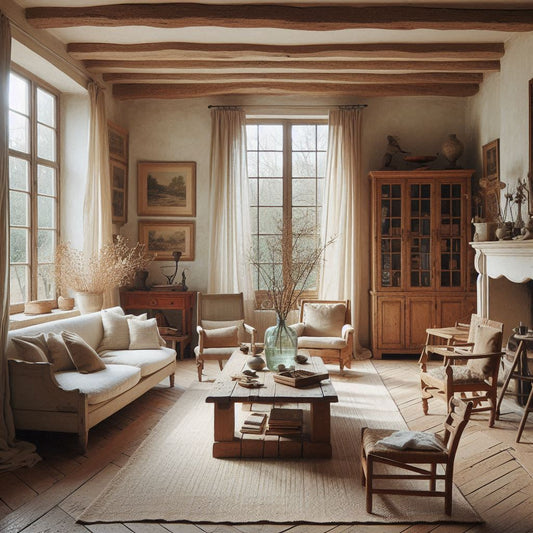 Décoration wabi sabi vintage d’un salon