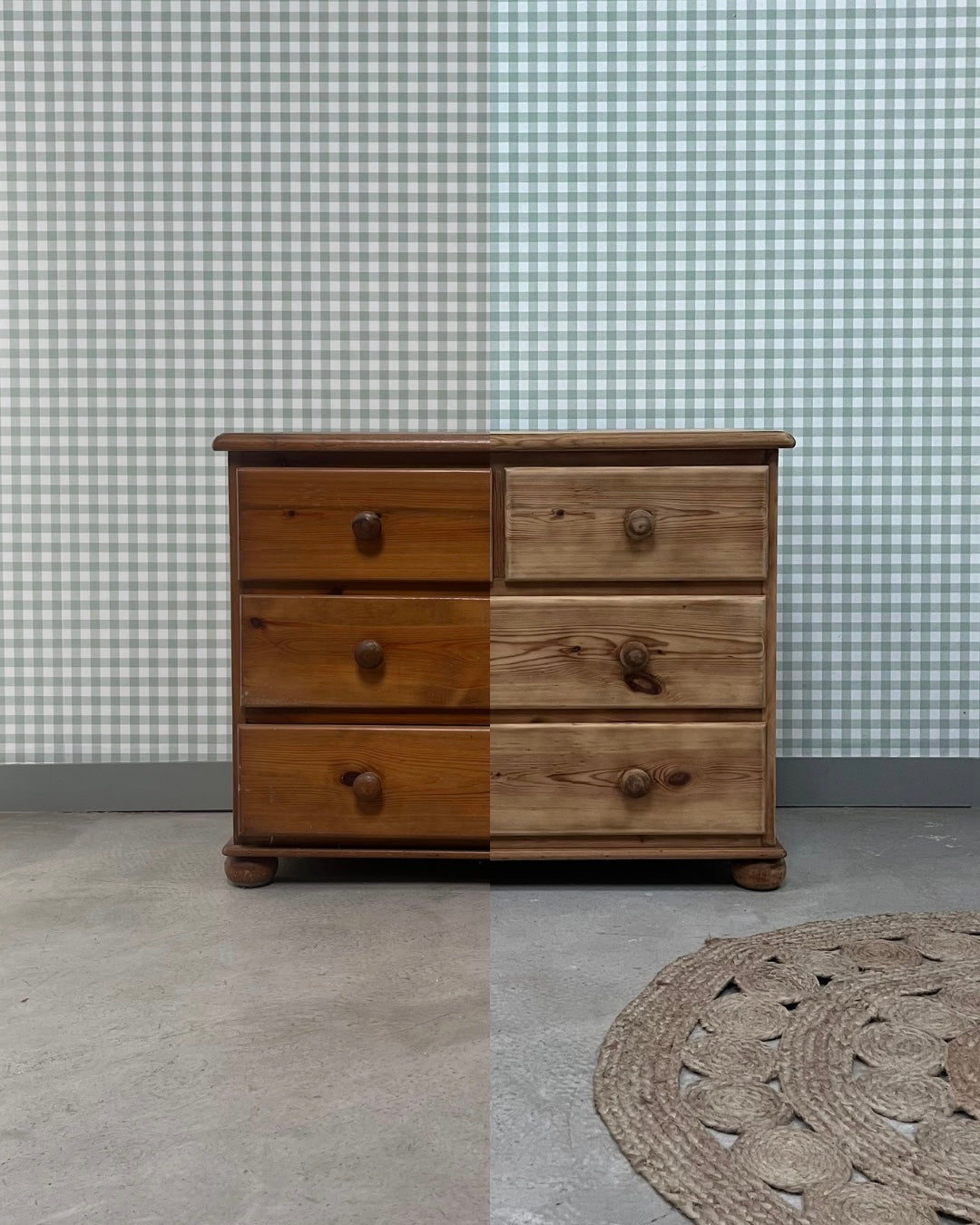 Commode anglaise ancienne en pin rénovée