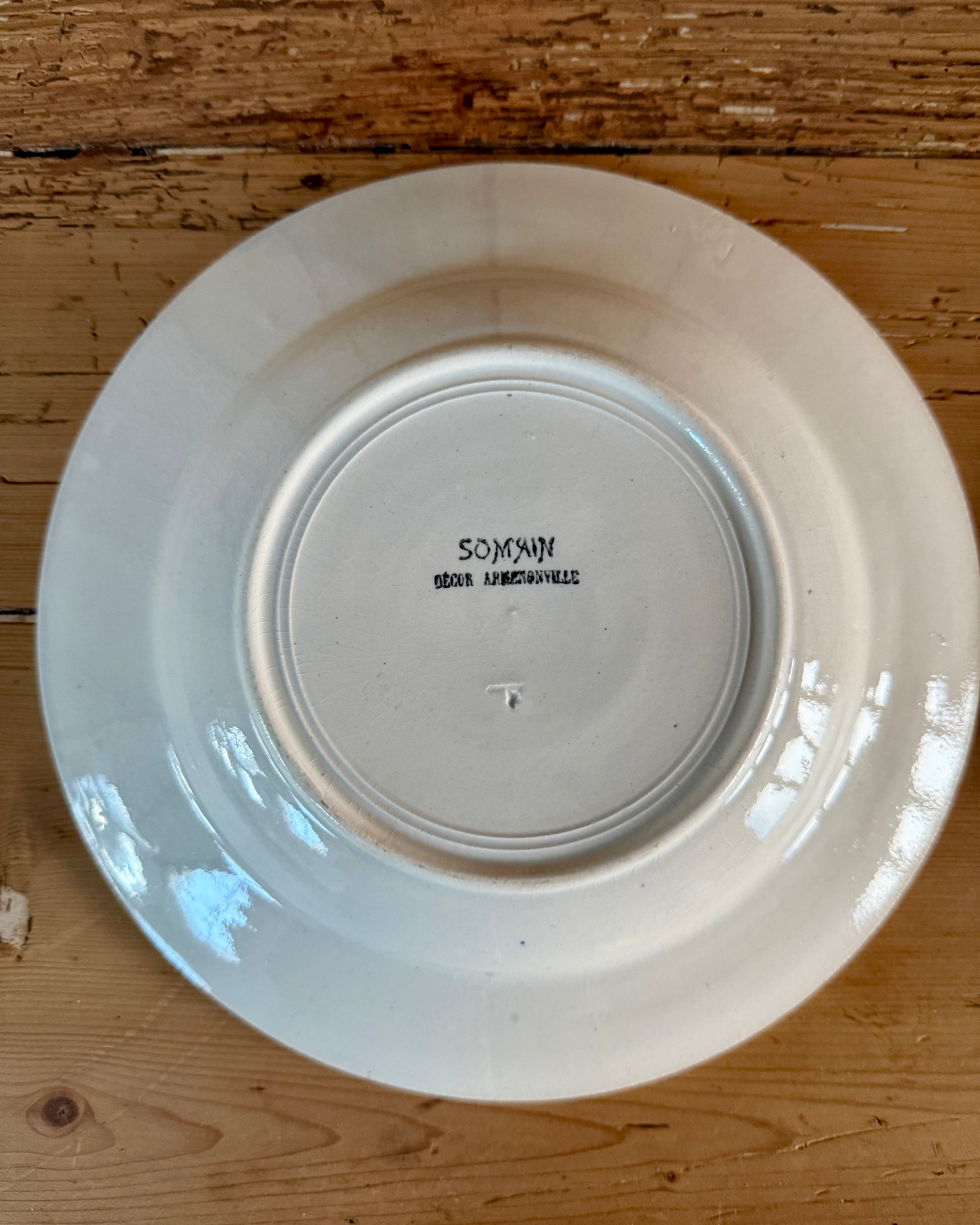 Assiettes creuses terre de fer Somain