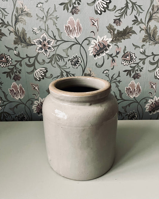 Vase en grès émaillé gris
