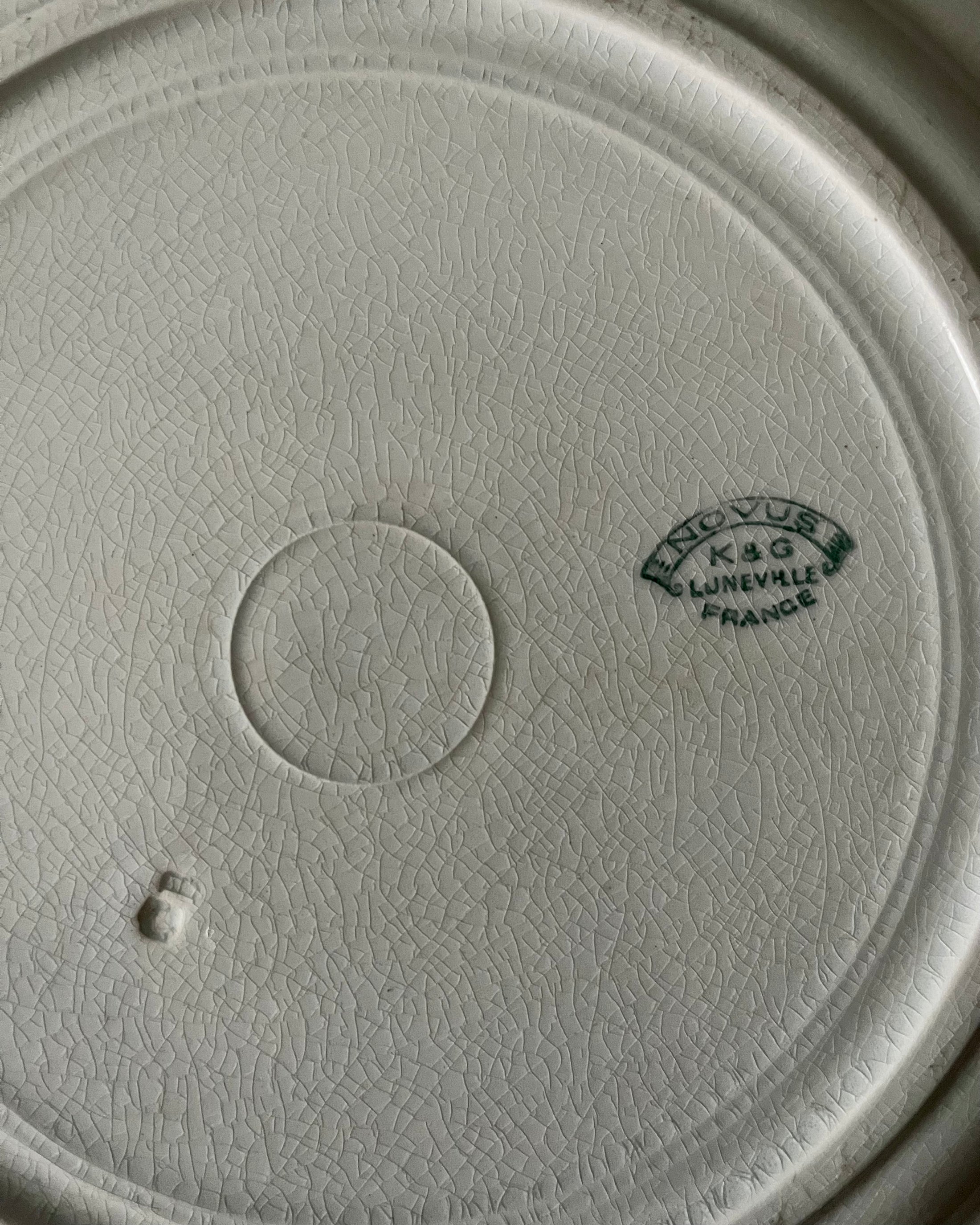 Plat rond plat Luneville