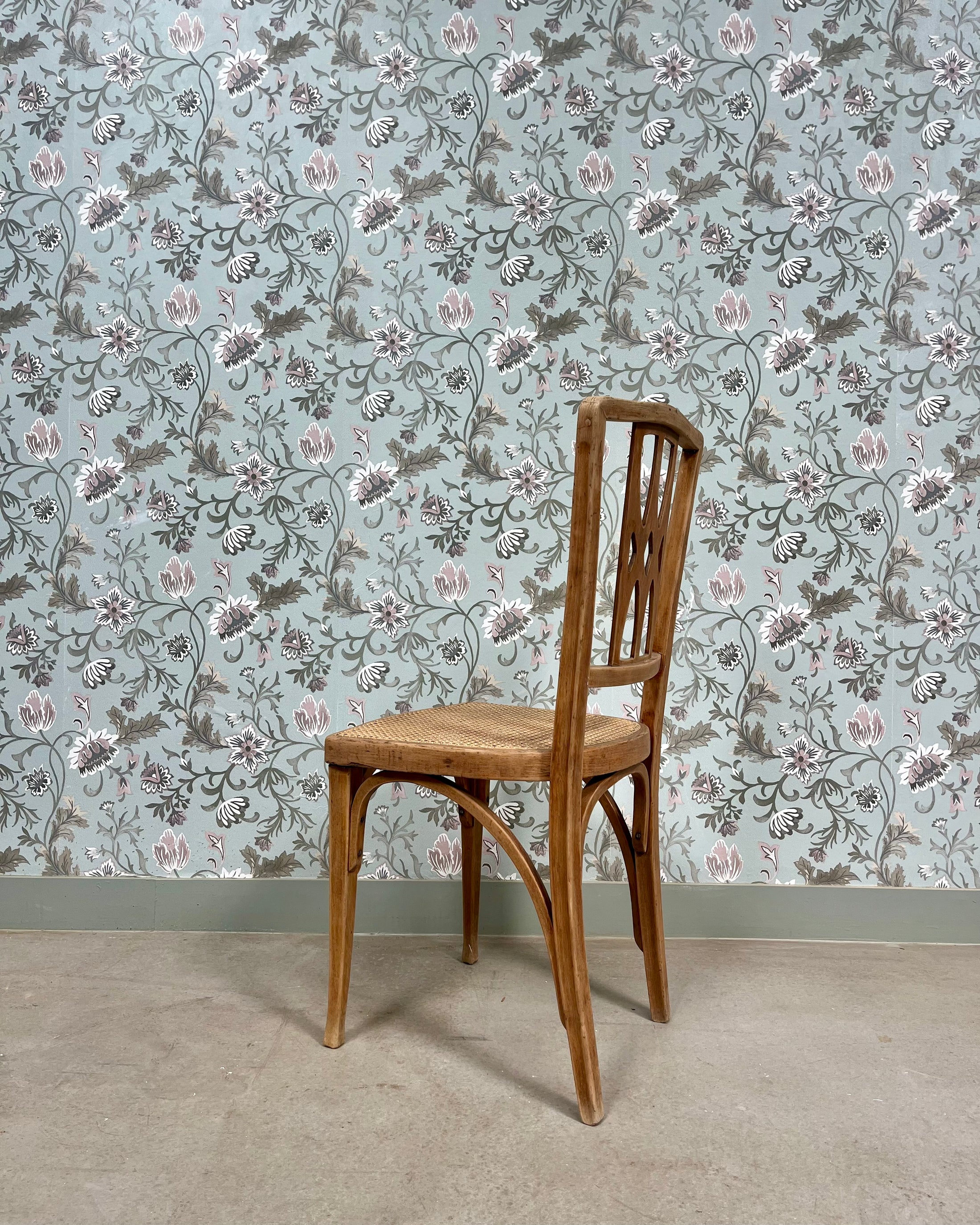 Chaise Art Déco cannée