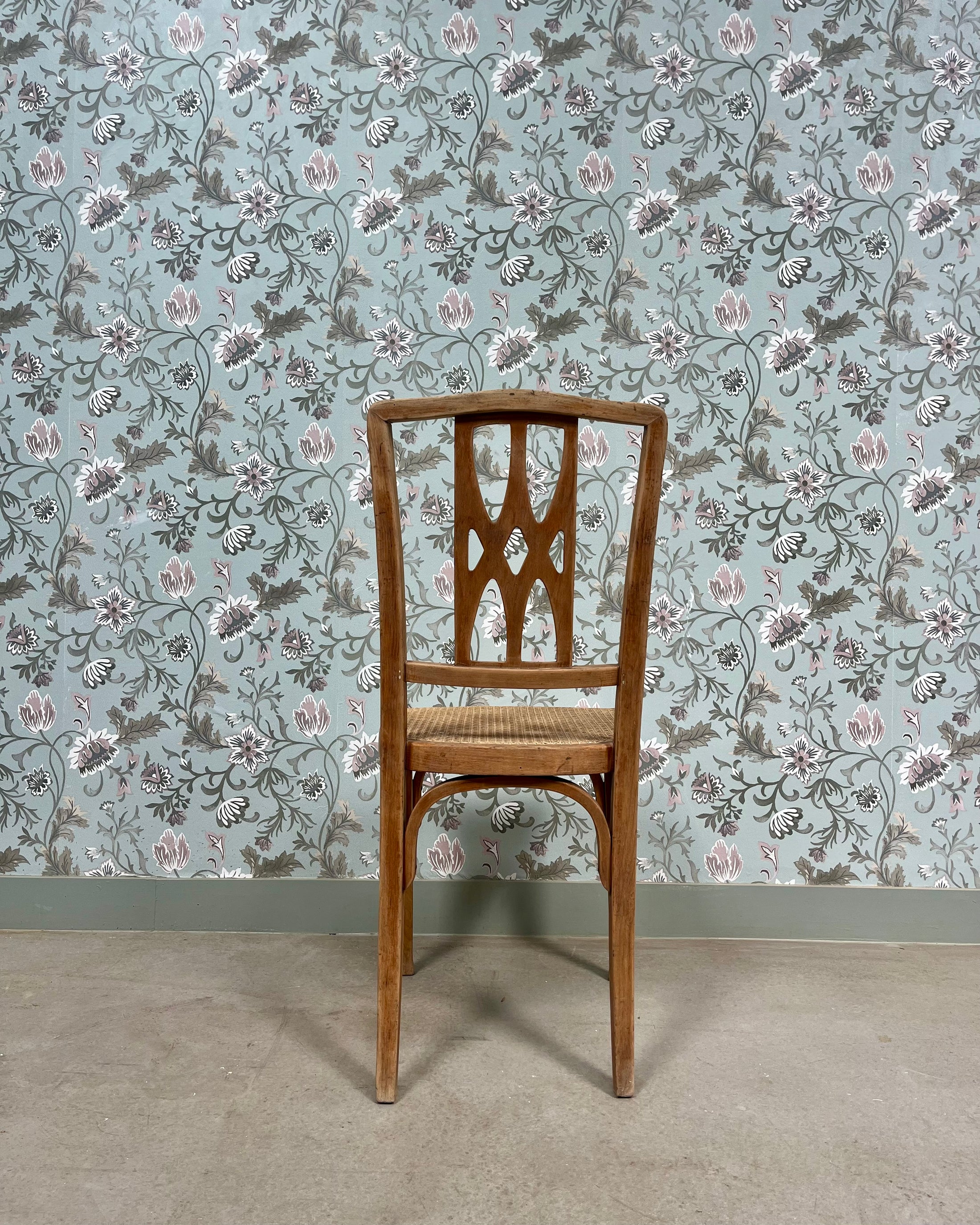 Chaise Art Déco cannée