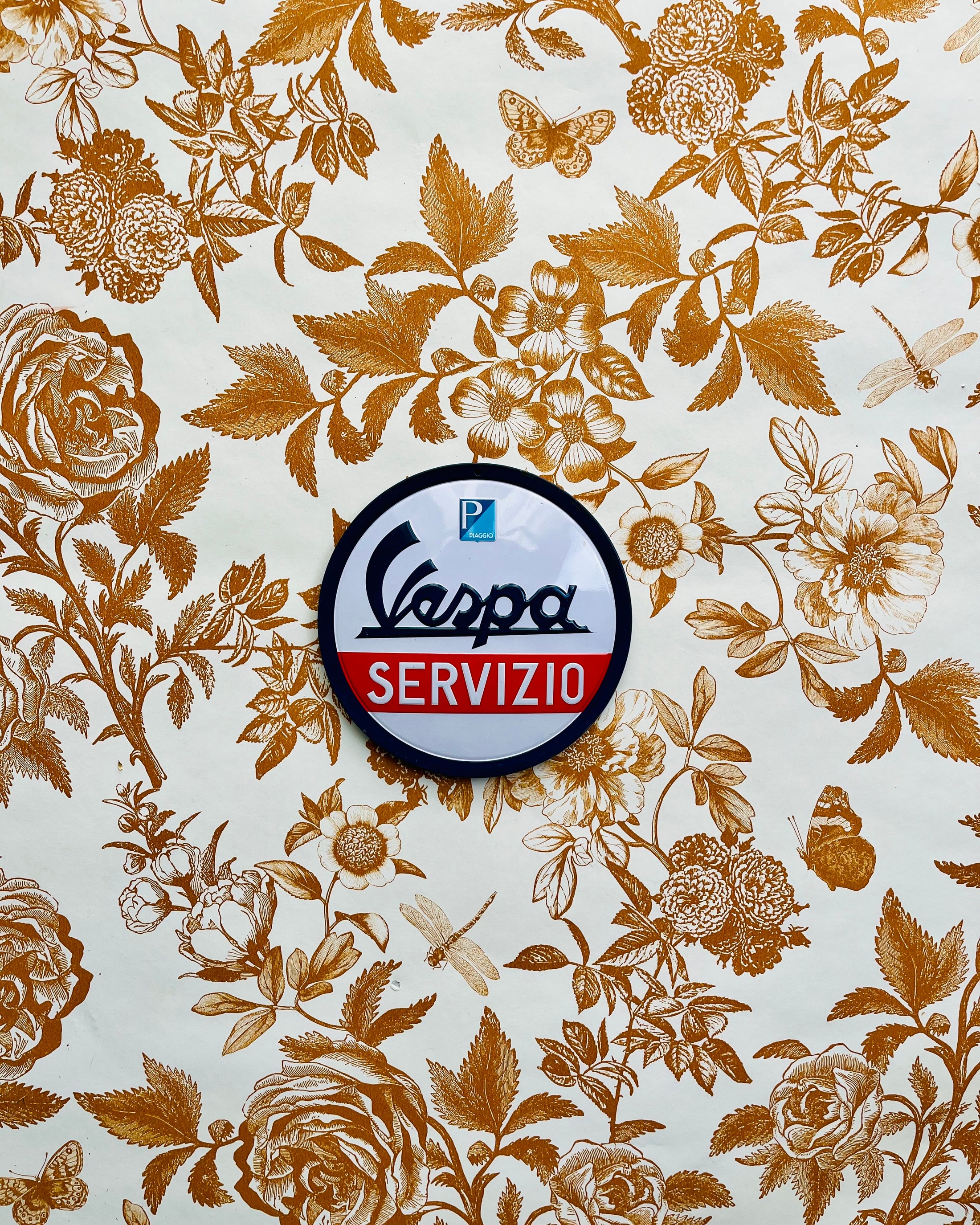 Plaque Vespa Servizio