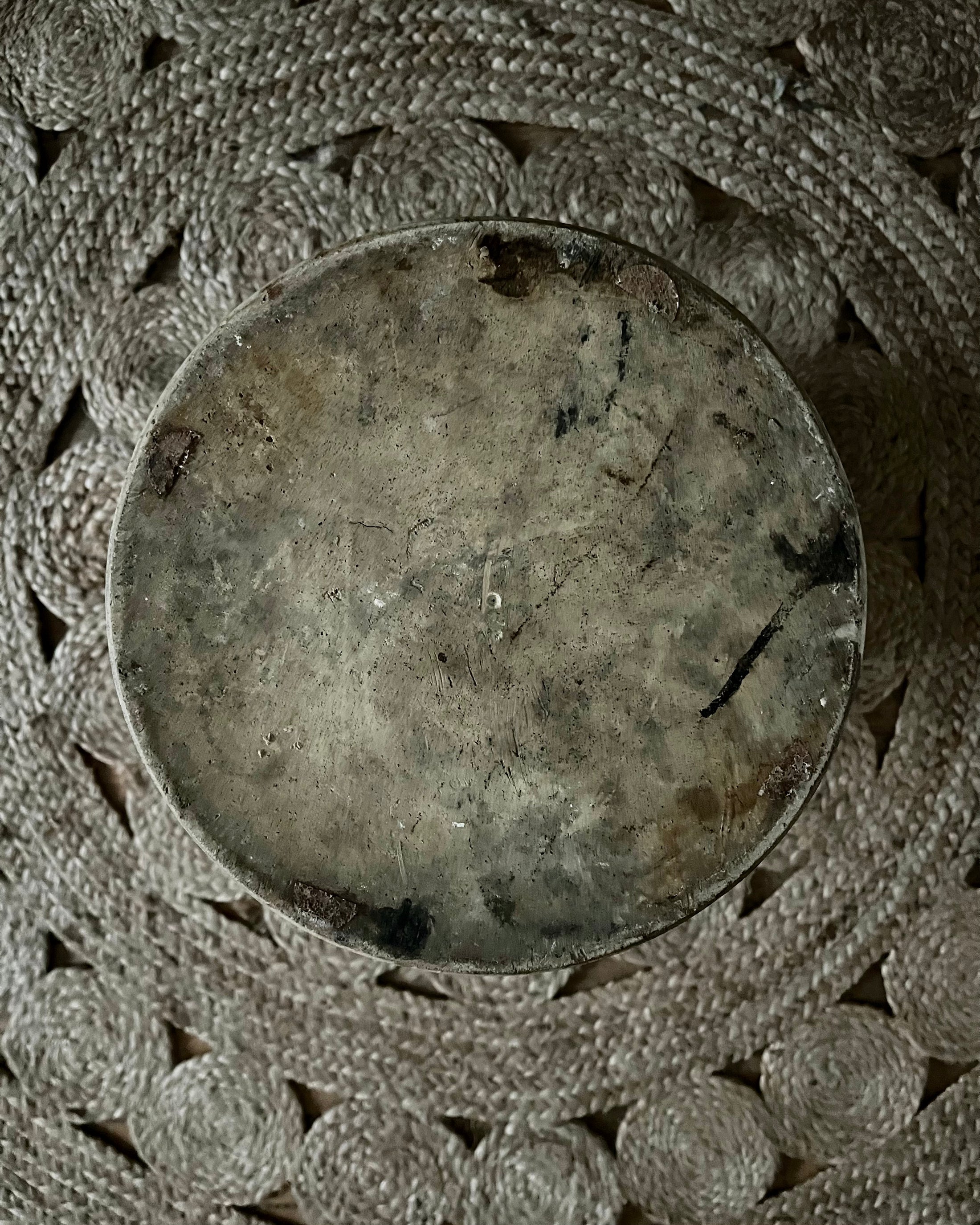 Grand vase en grès émaillé gris