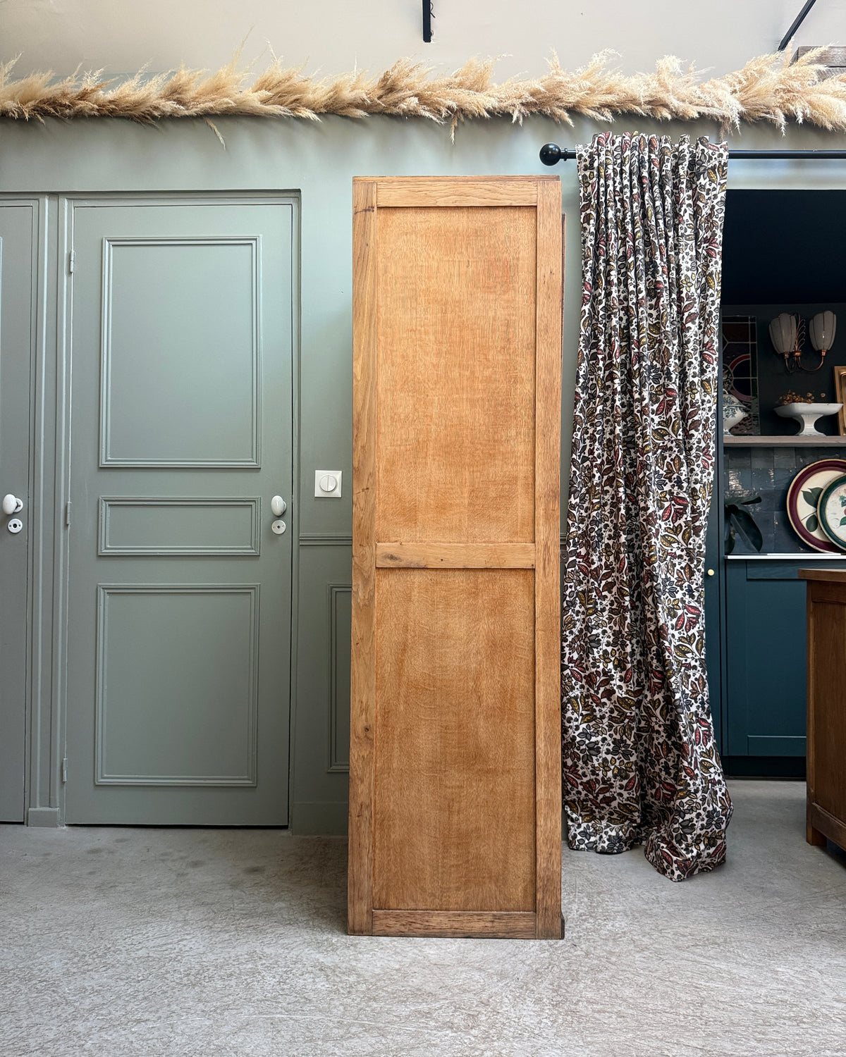 Bonnetière vintage en chêne