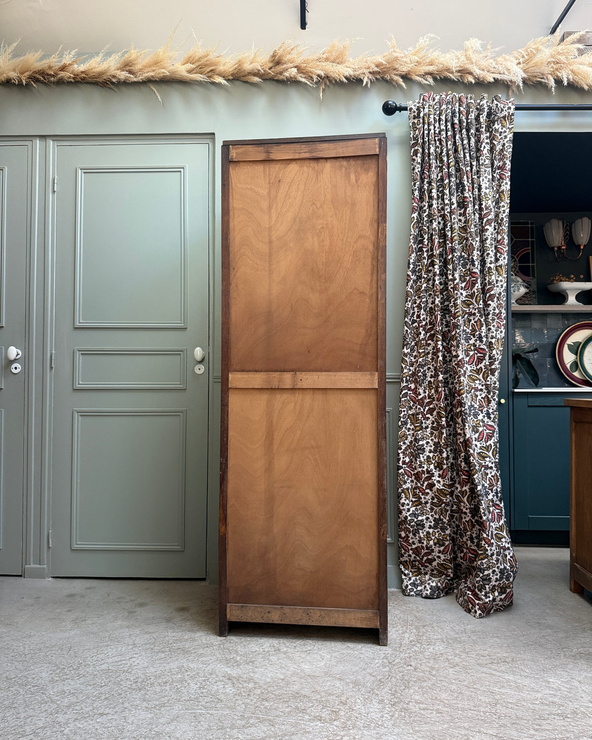 Bonnetière vintage en chêne