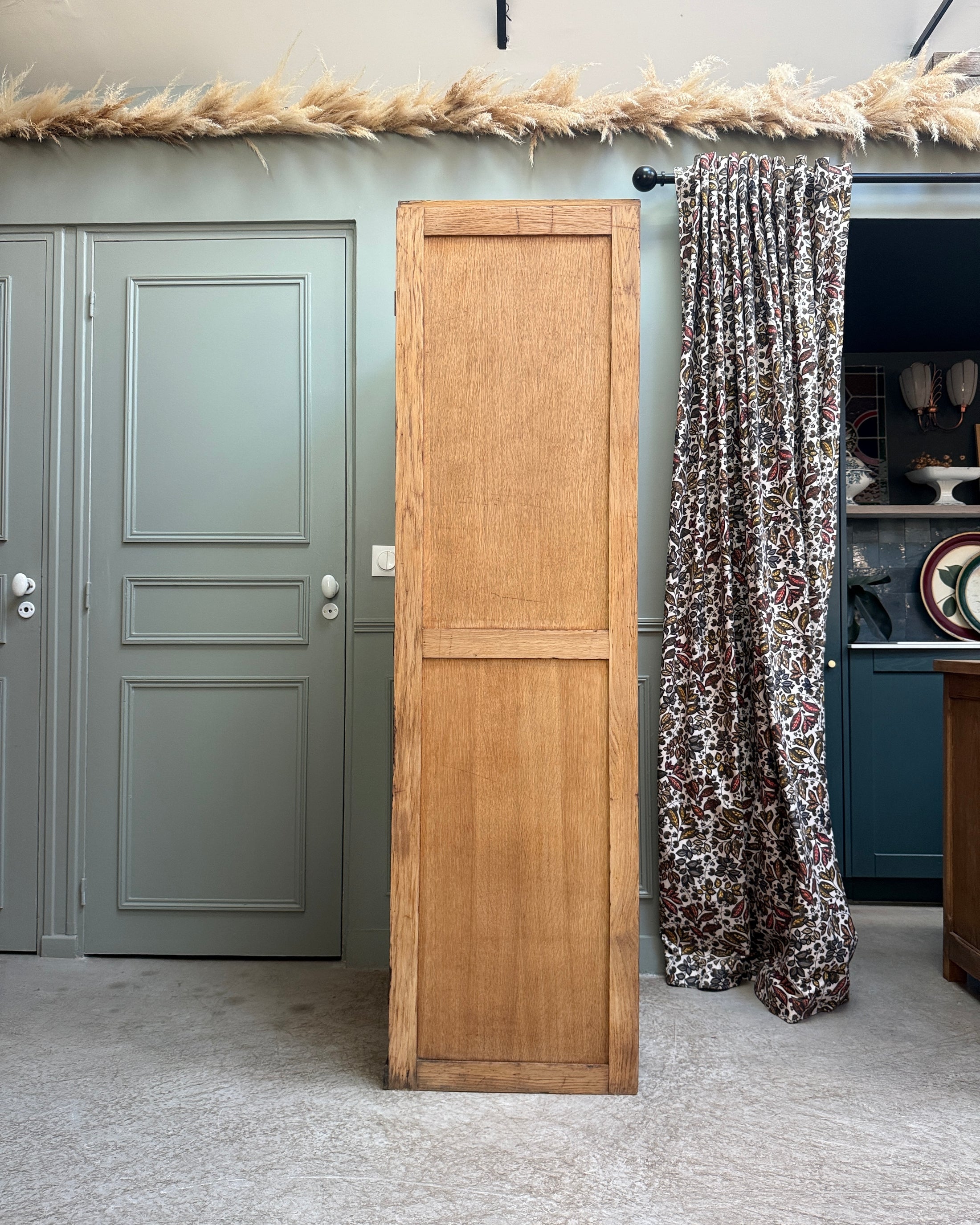 Bonnetière vintage en chêne