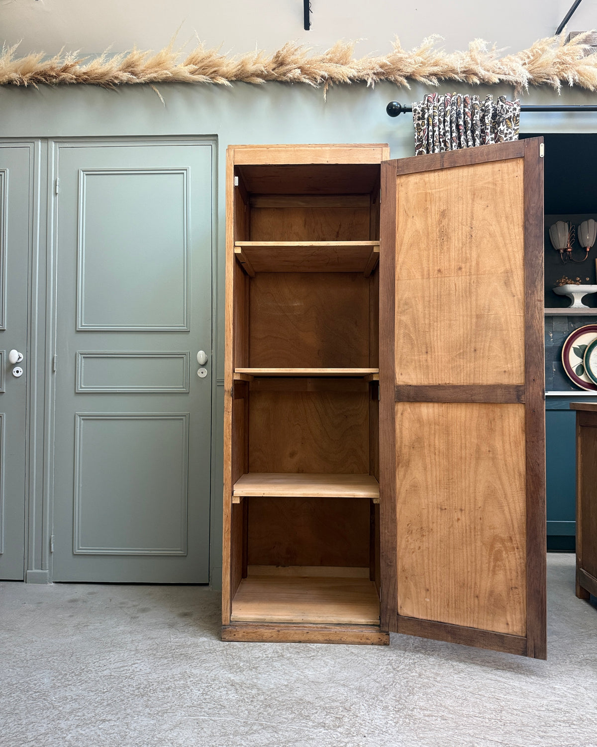 Bonnetière vintage en chêne