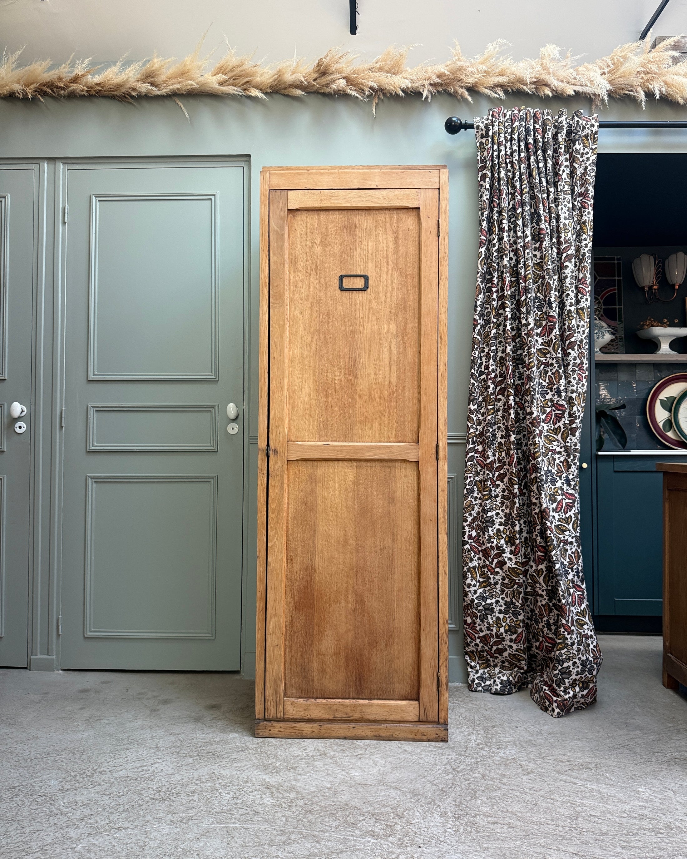 Bonnetière vintage en chêne