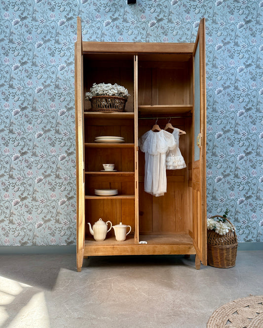 Grande armoire vitrée avec penderie