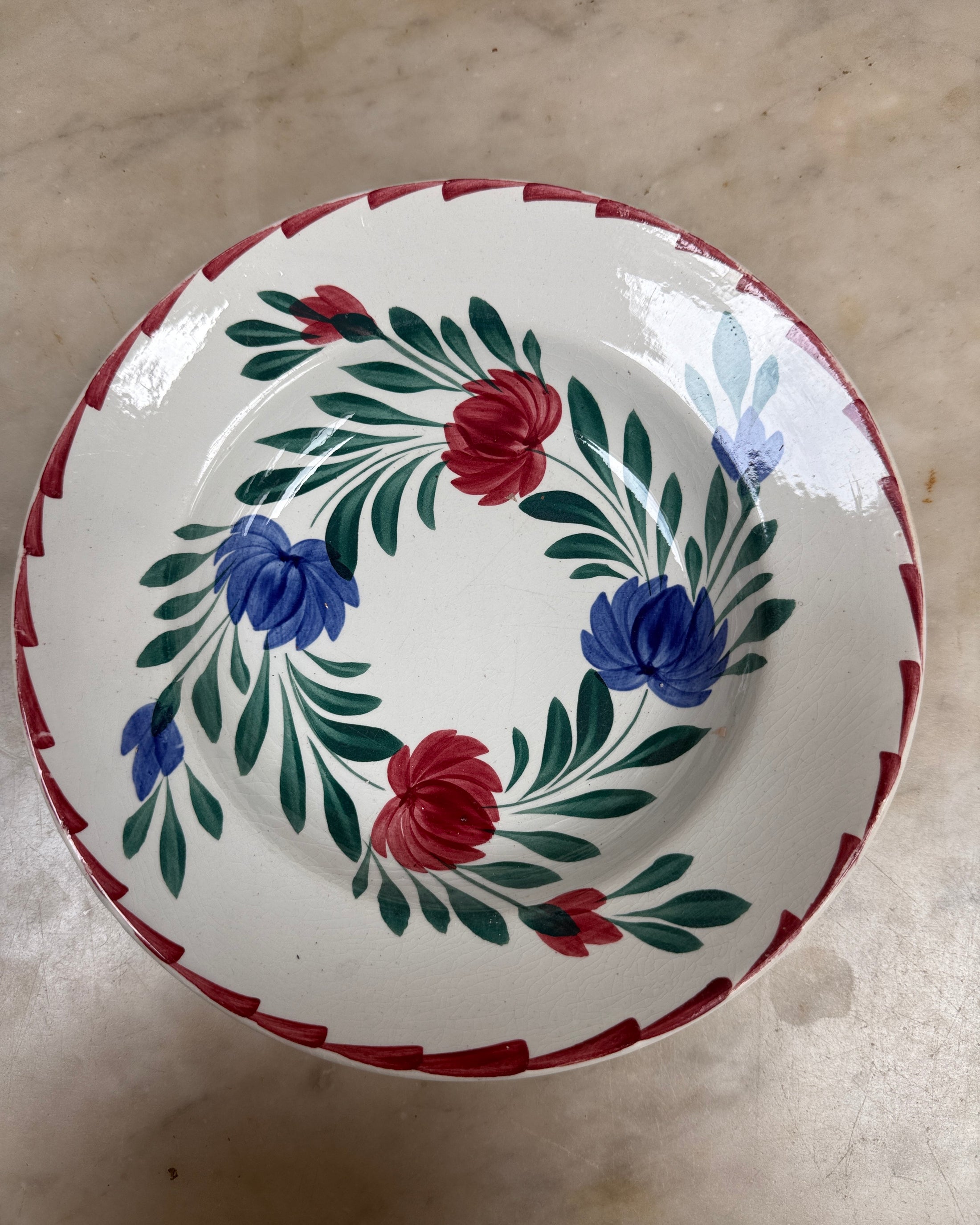 Assiettes creuses terre de fer Moulin des Loups