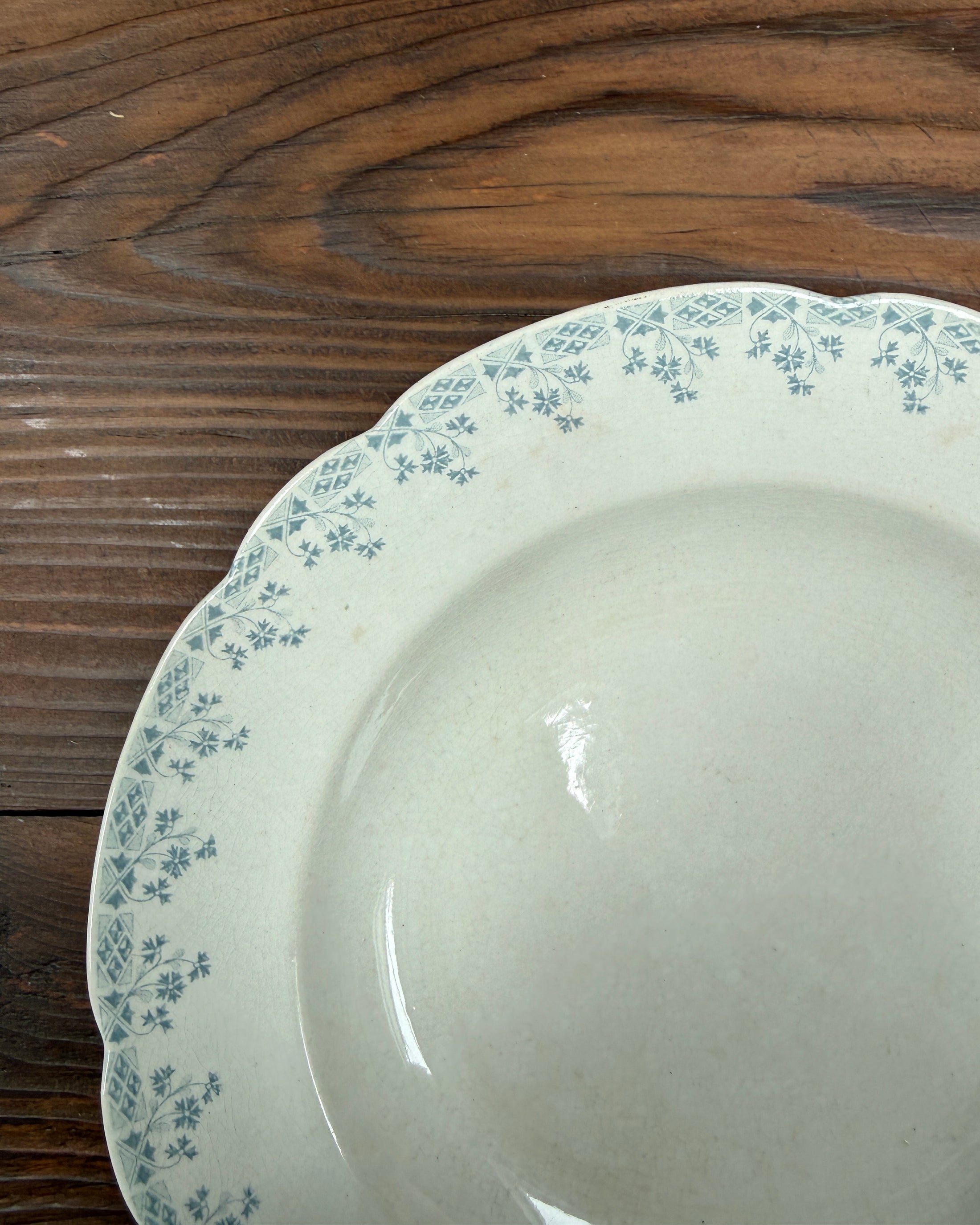 Assiettes creuses terre de fer Orchies
