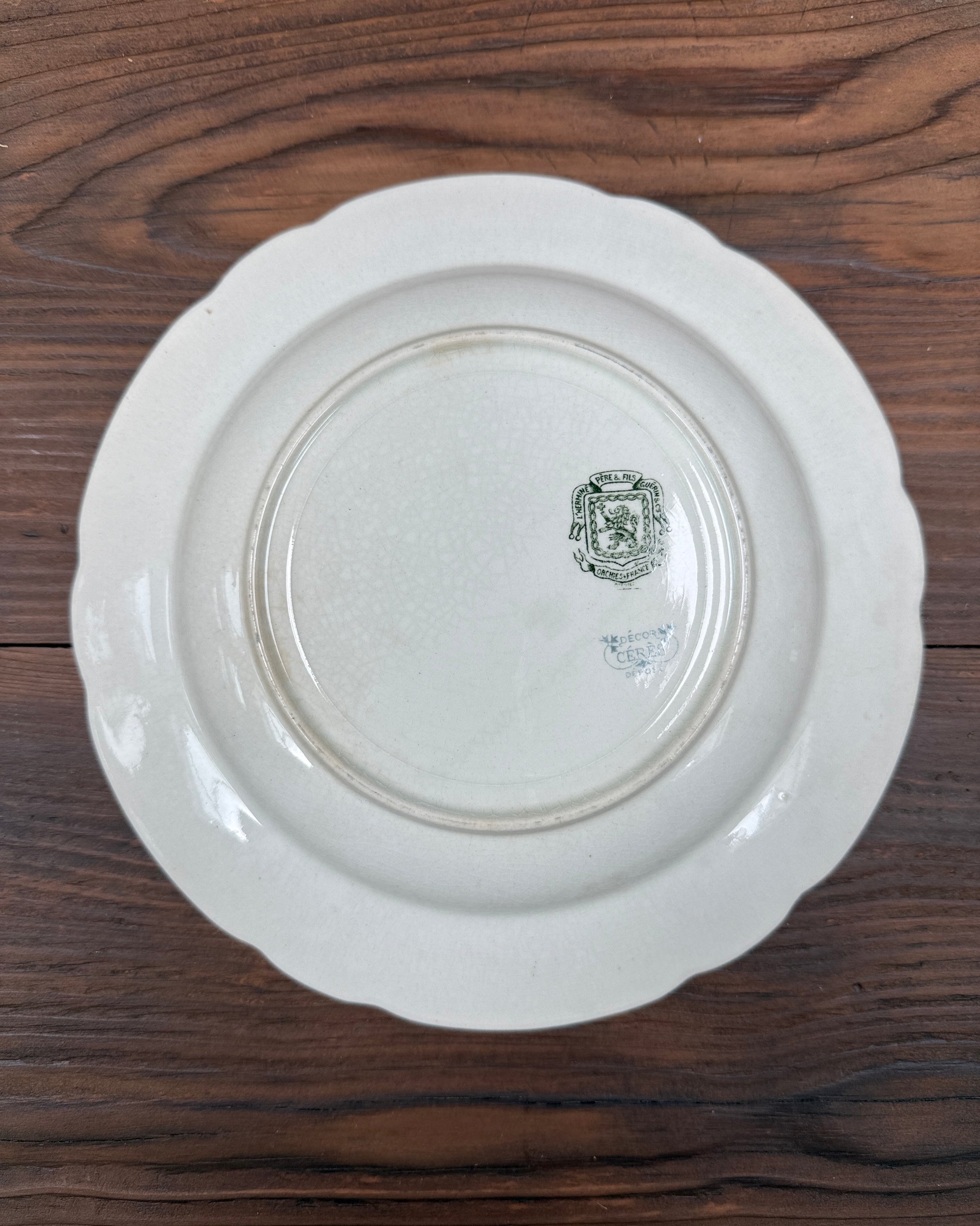 Assiettes creuses terre de fer Orchies