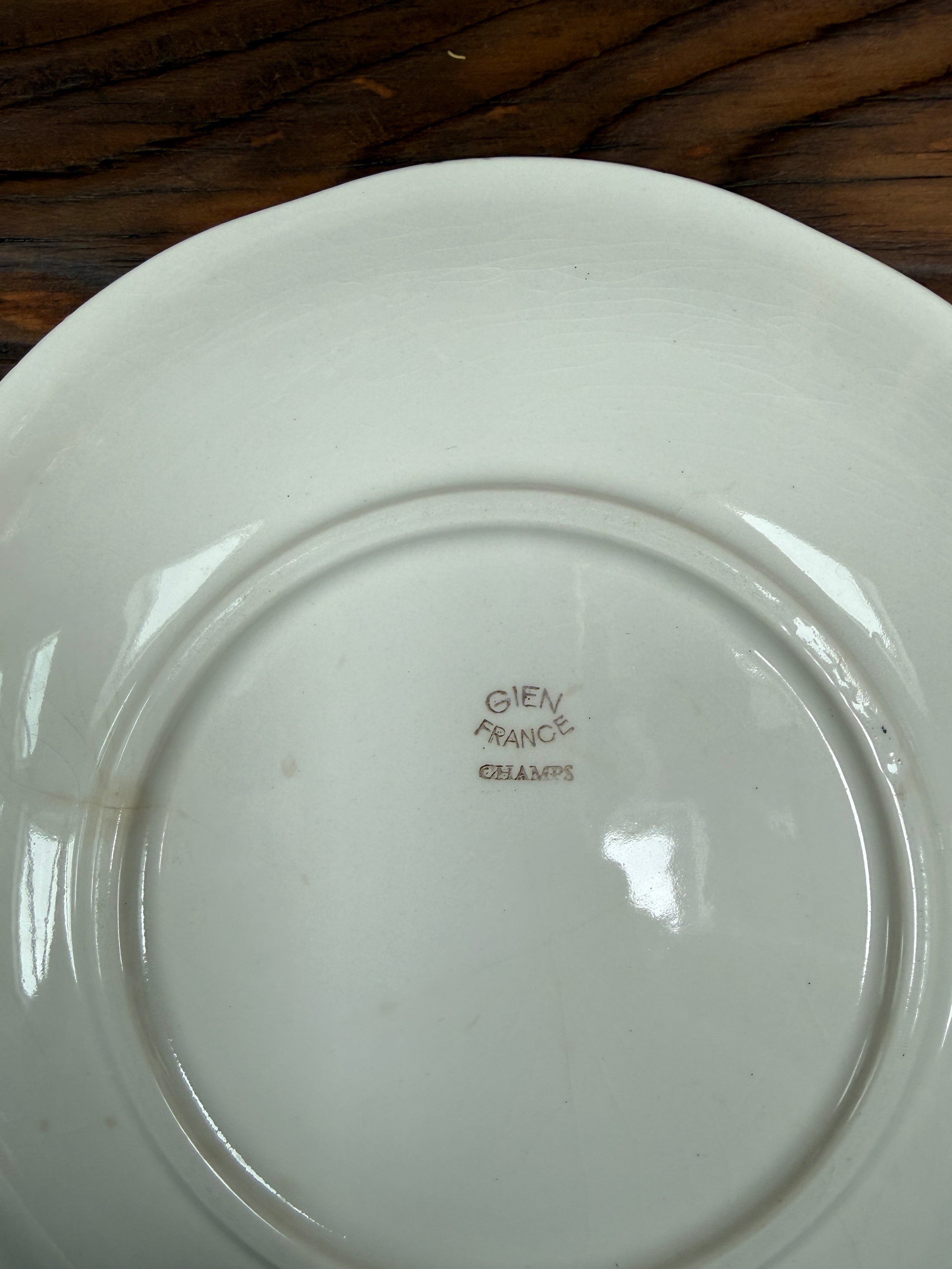 Assiettes plates et ravier Gien