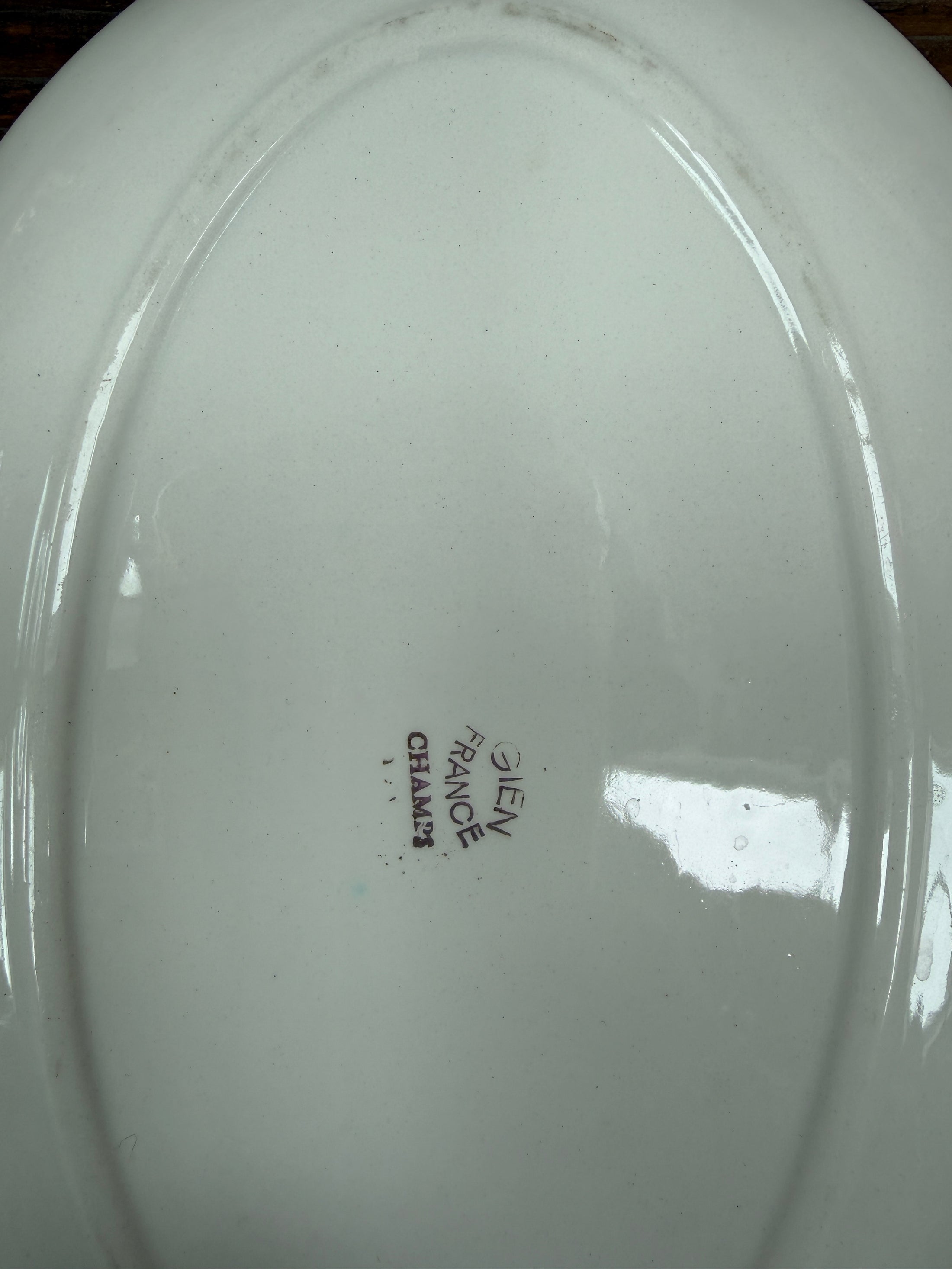 Assiettes plates et ravier Gien