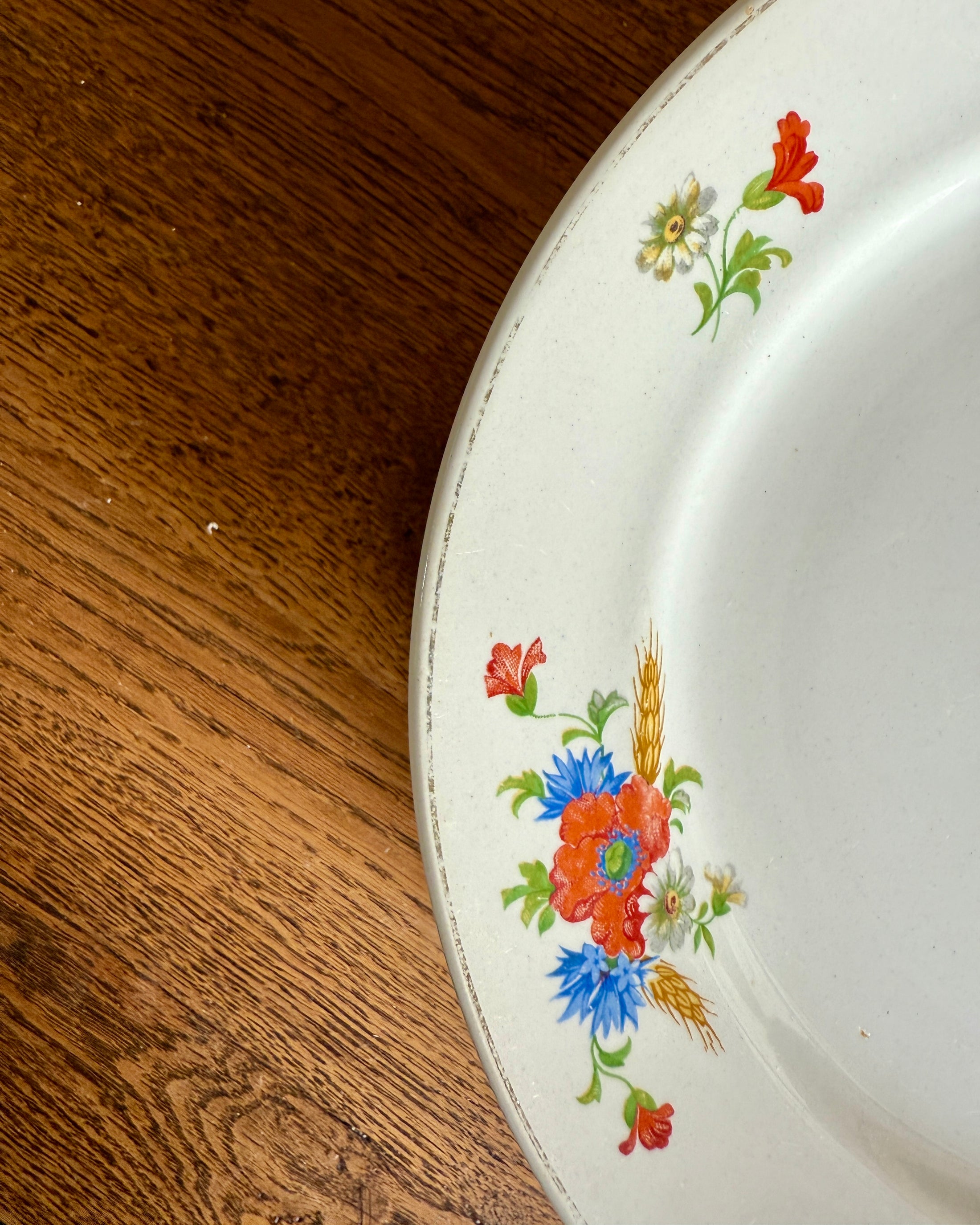 Série de 12 assiettes plates Luneville