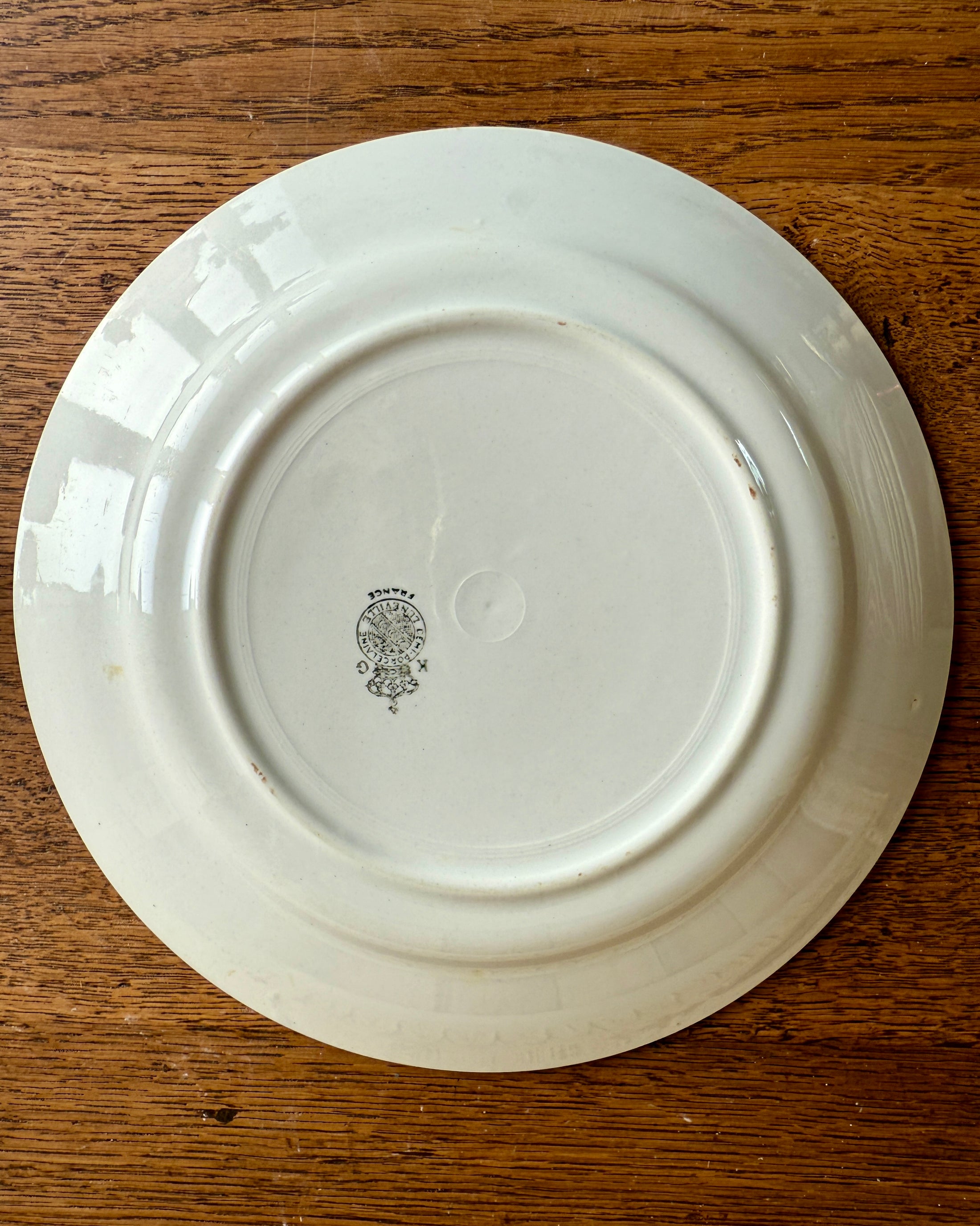 Série de 12 assiettes plates Luneville