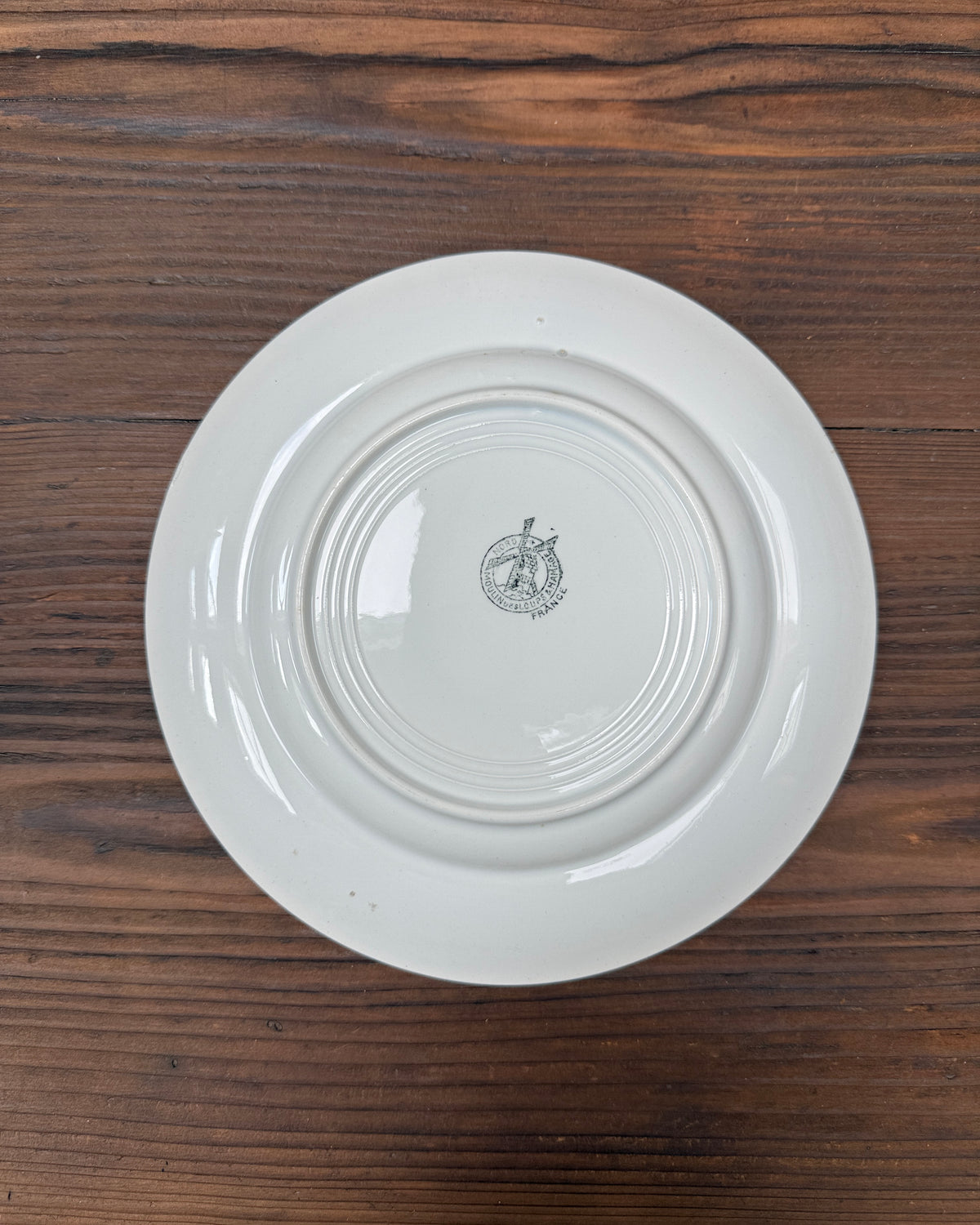Assiettes plates Moulin des Loups, modèle Granit