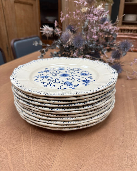 Assiettes plates terre de fer Boch Frères