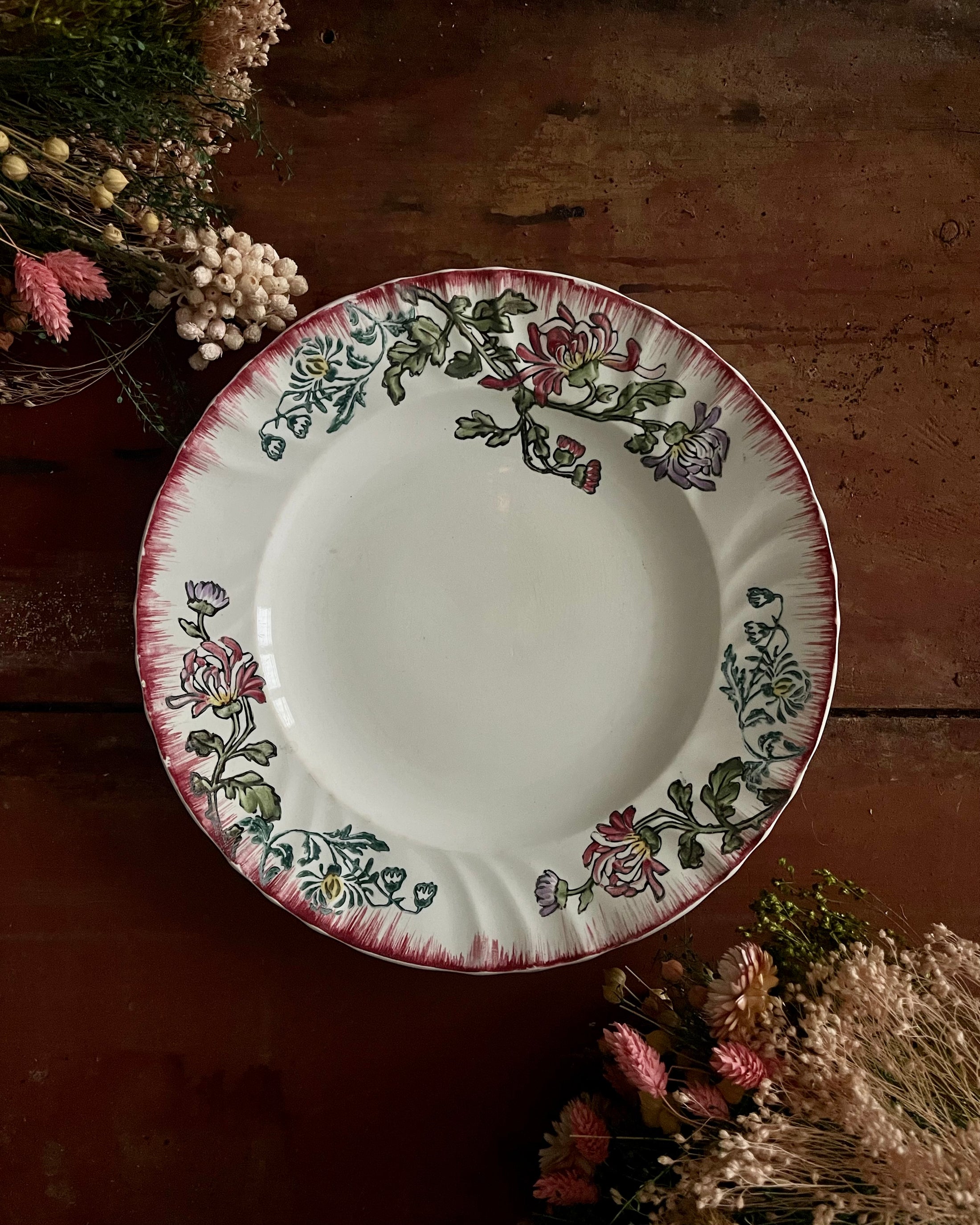 Assiettes plates Longwy
