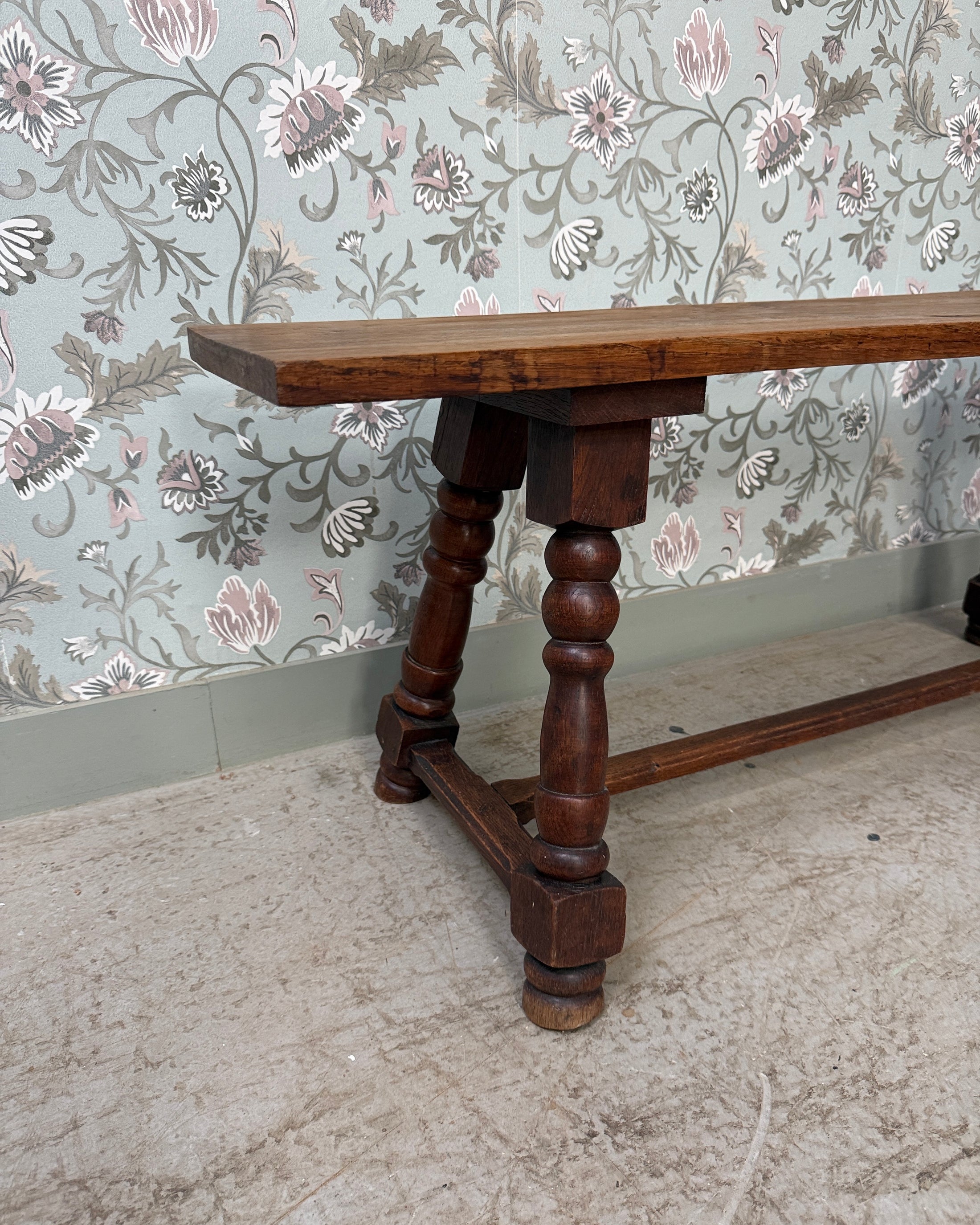 Banc ancien en chêne massif