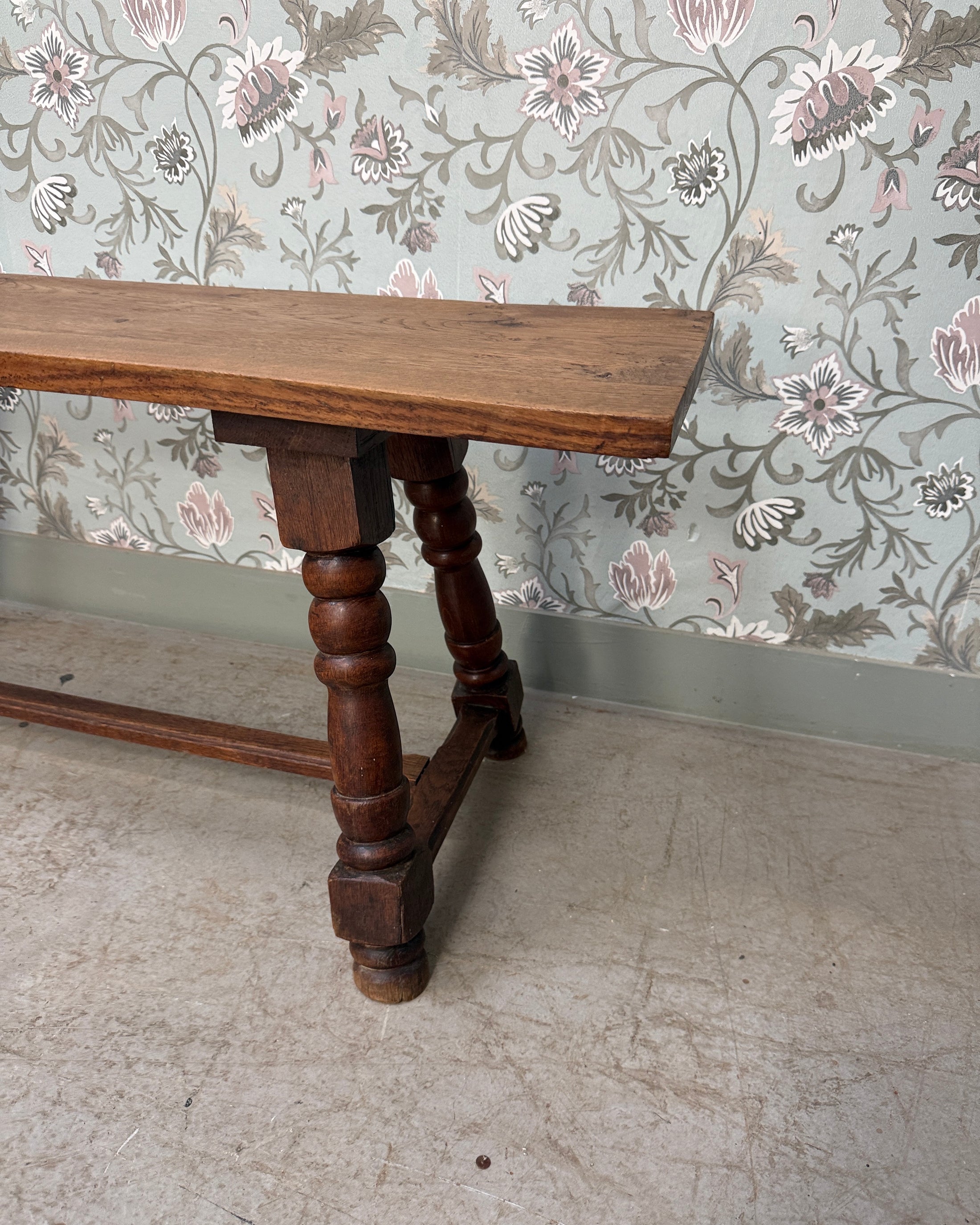Banc ancien en chêne massif