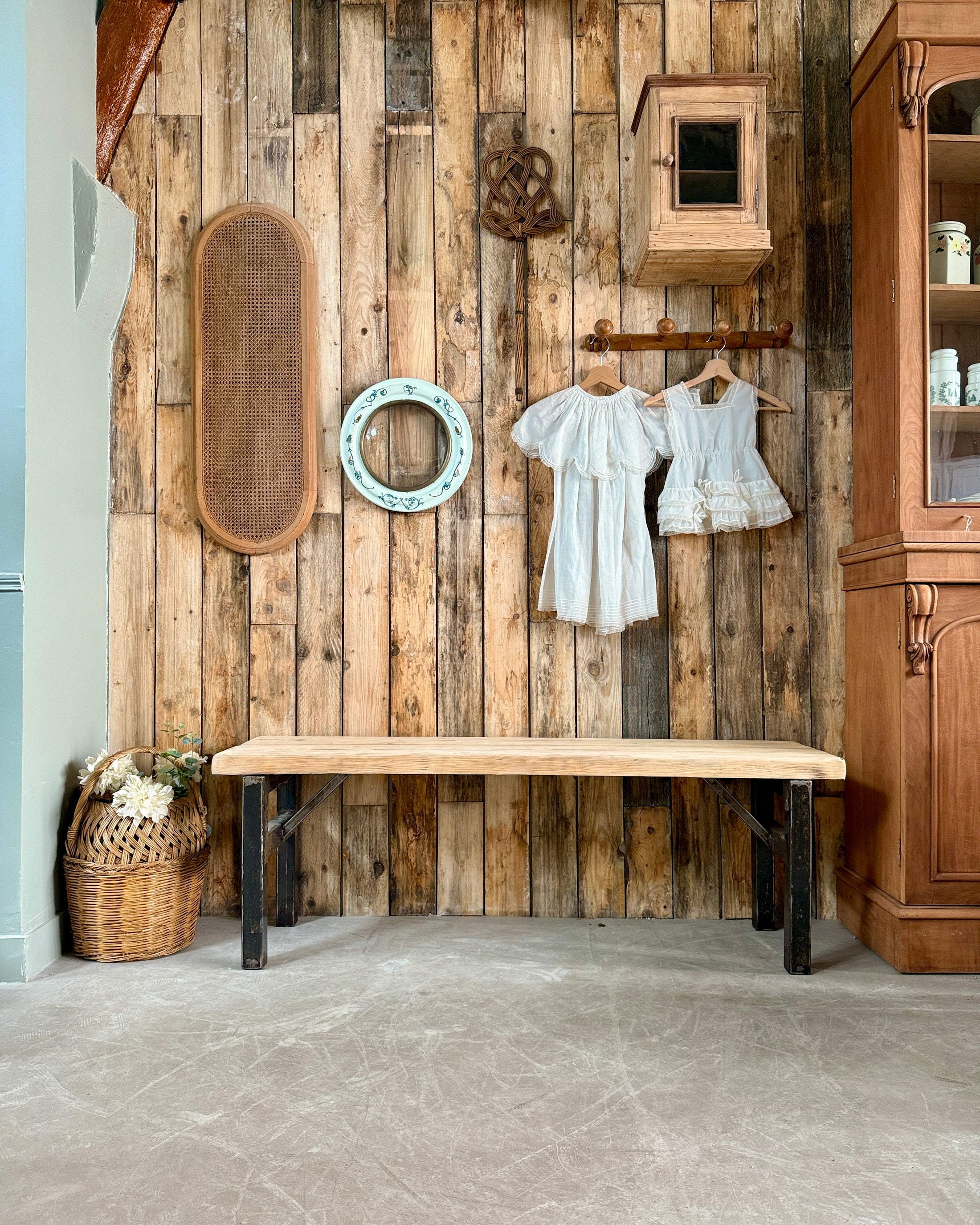 Banc vintage industriel