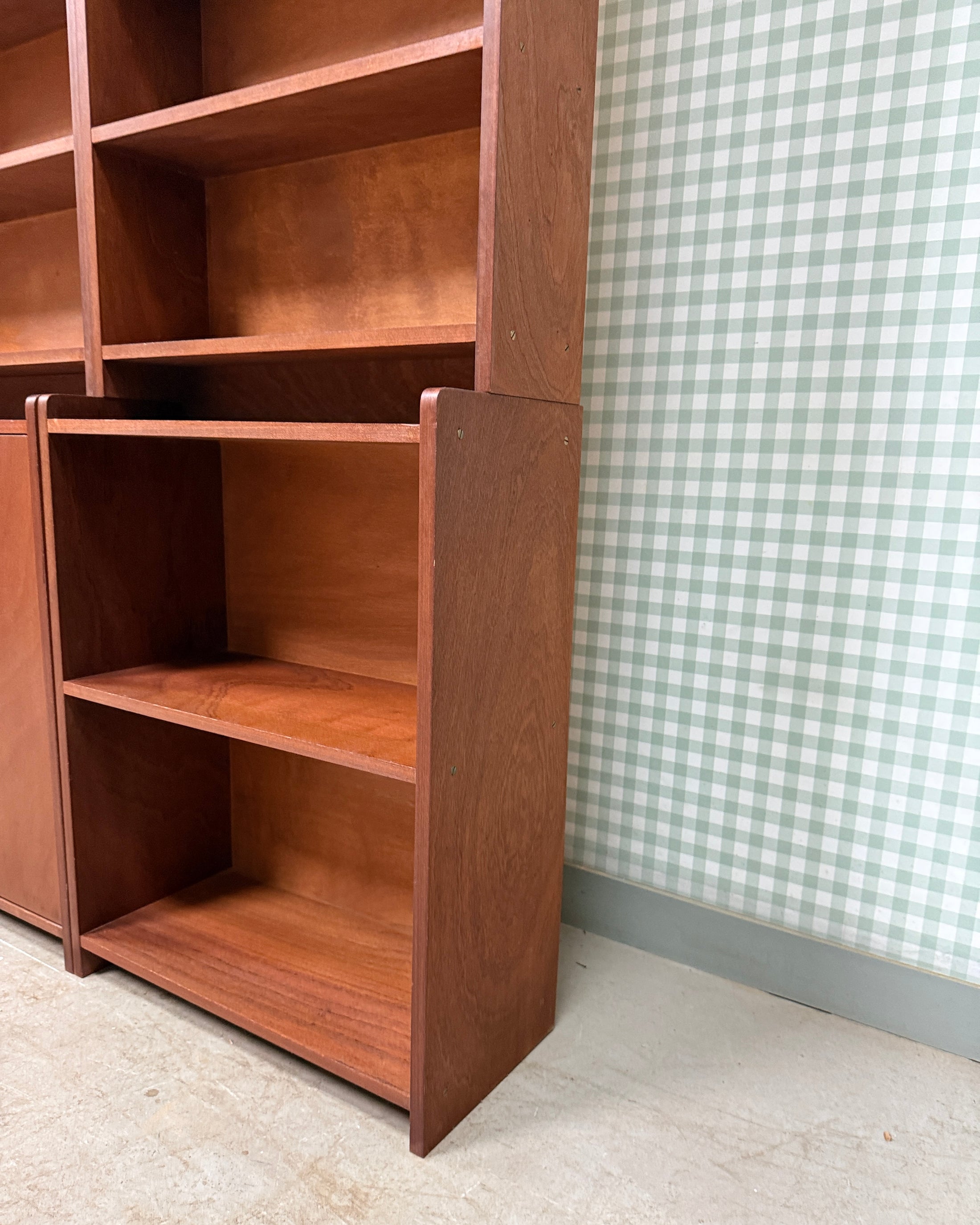 Bibliothèque vintage en teck années 60