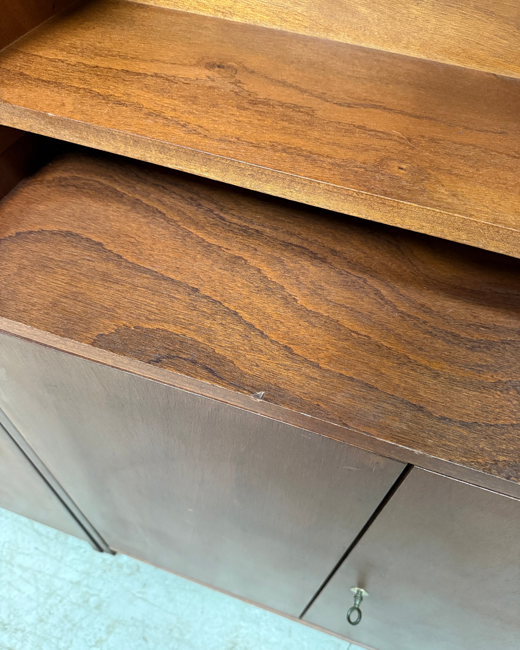 Bibliothèque vintage en teck années 60