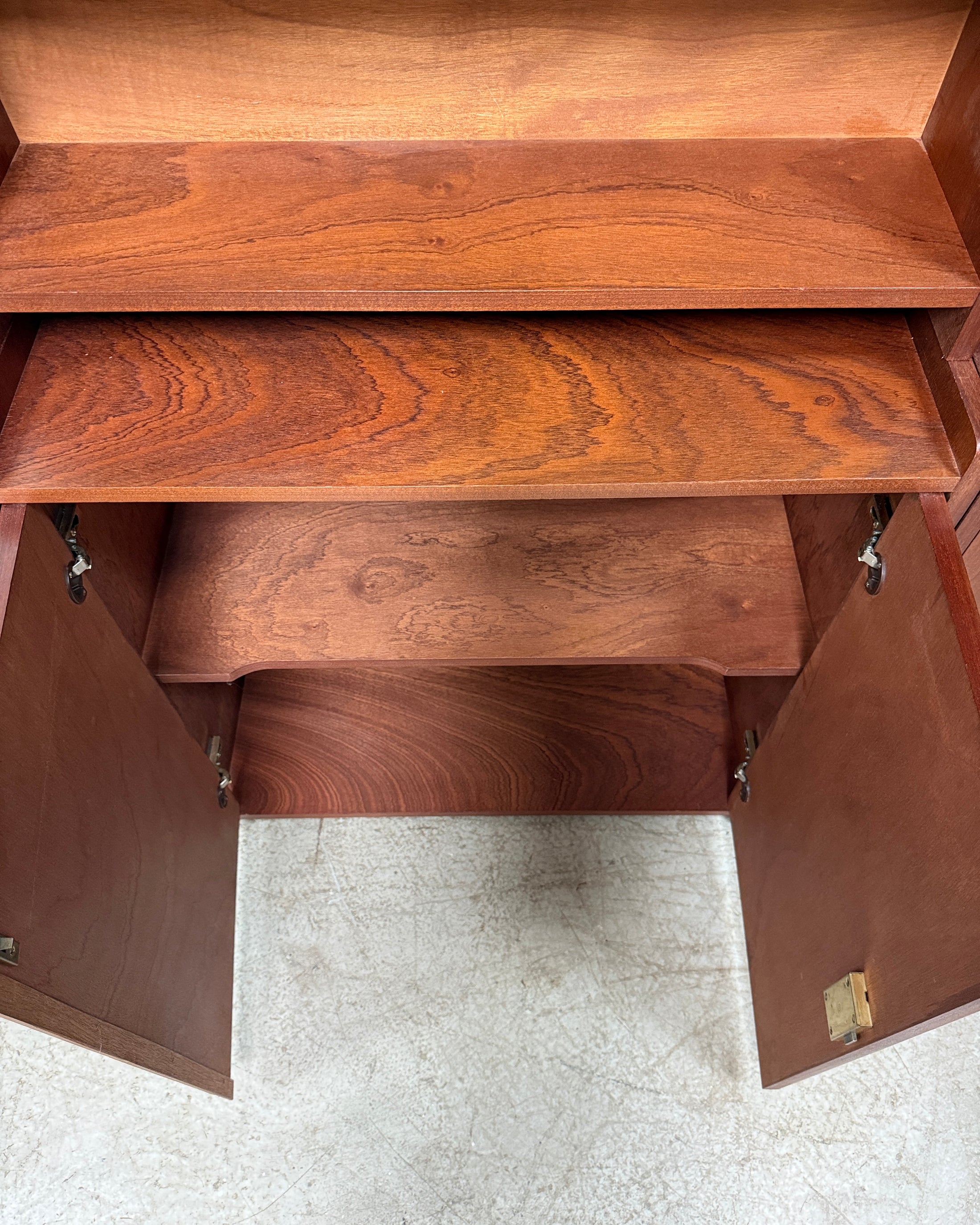 Bibliothèque vintage en teck années 60