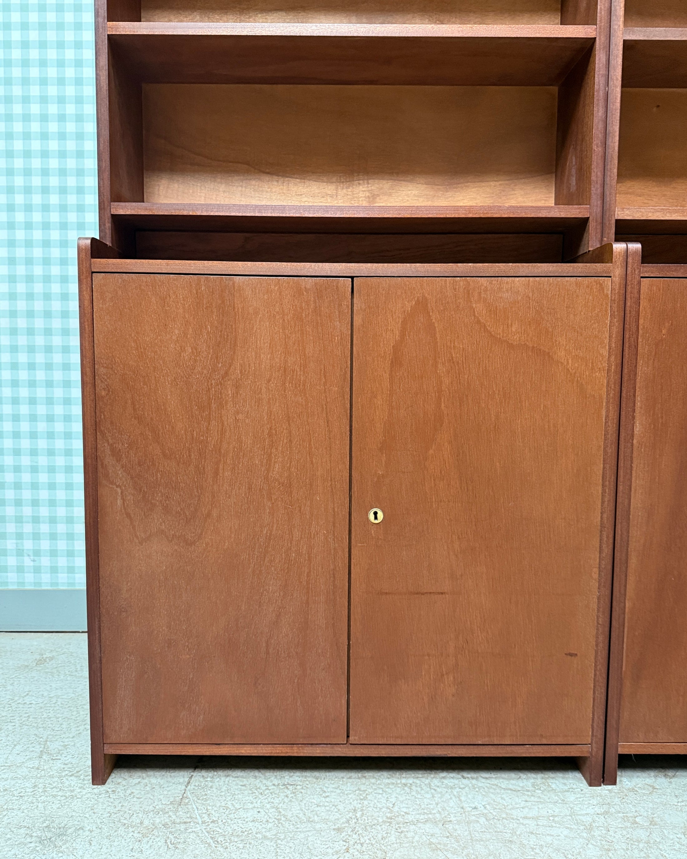 Bibliothèque vintage en teck années 60