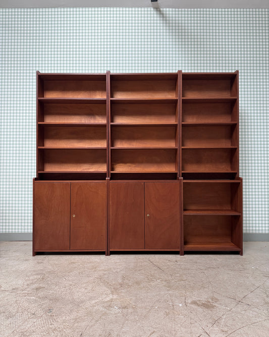 Bibliothèque vintage en teck années 60