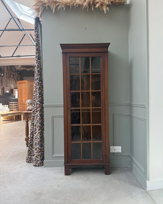 Bibliothèque vitrée ancienne anglaise