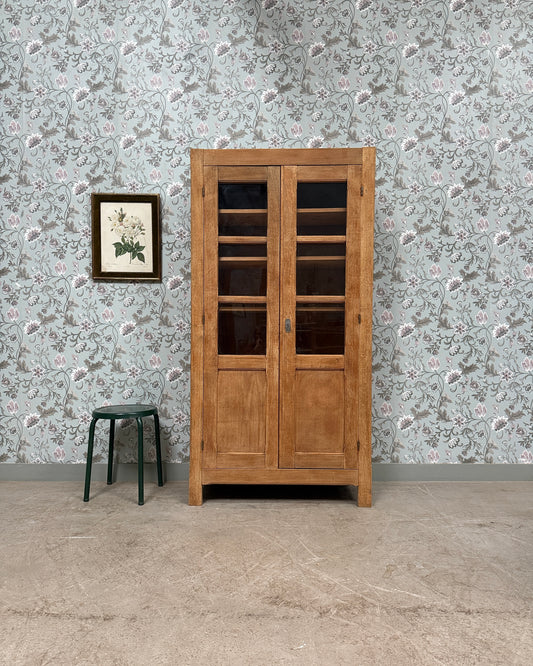 Bibliothèque vitrée en chêne