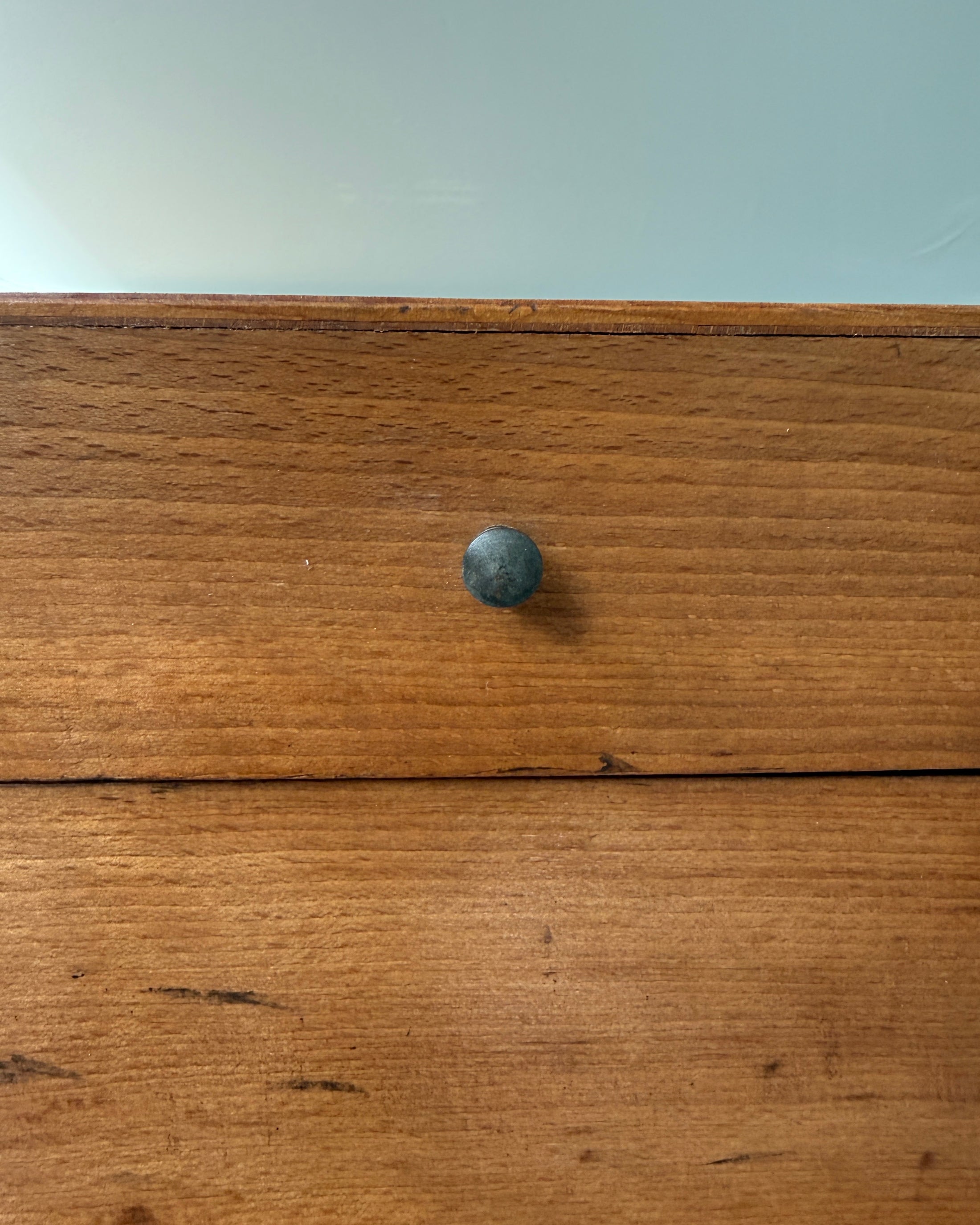 Boîte à fiches vintage en bois