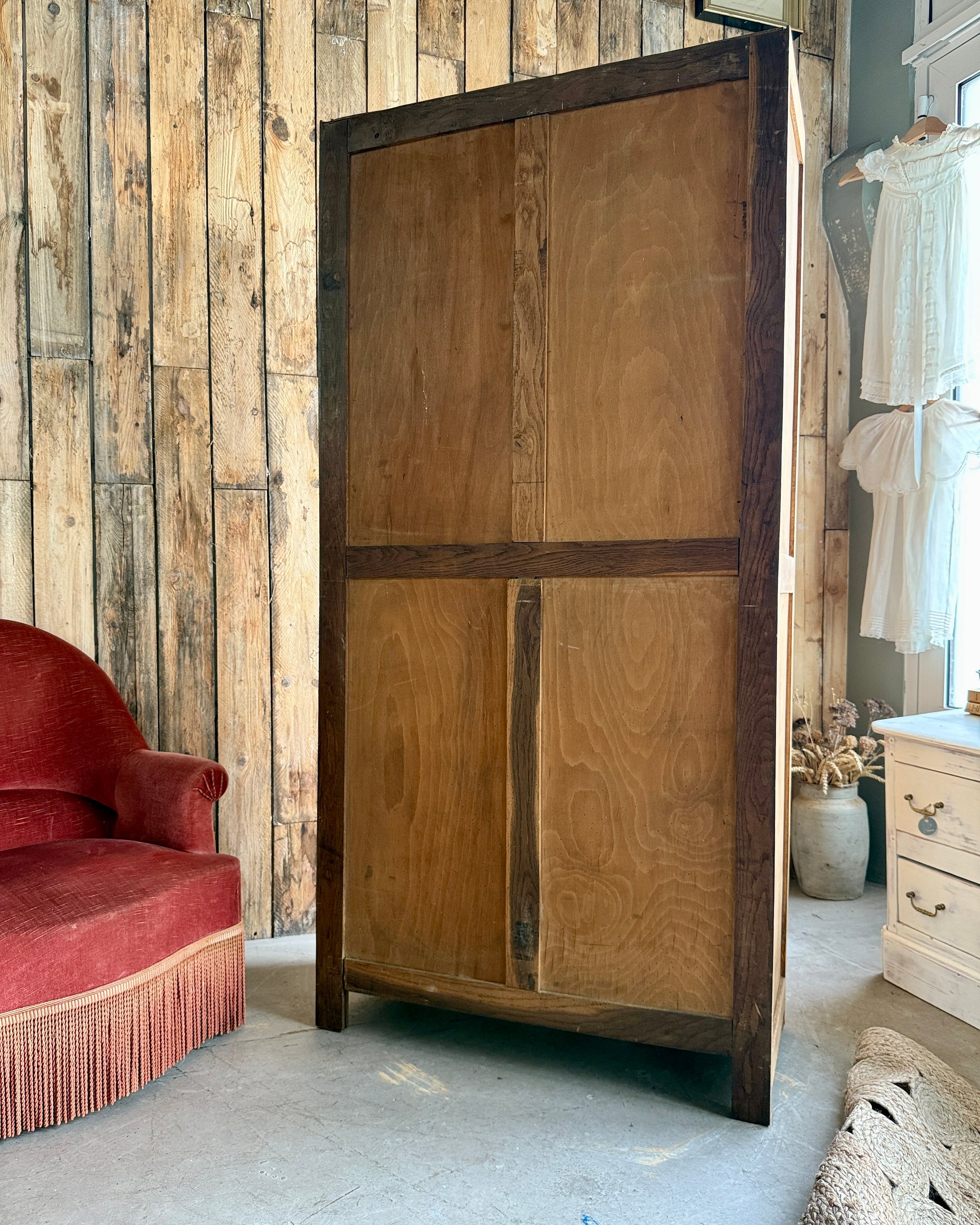 Bonnetière Art Déco en chêne