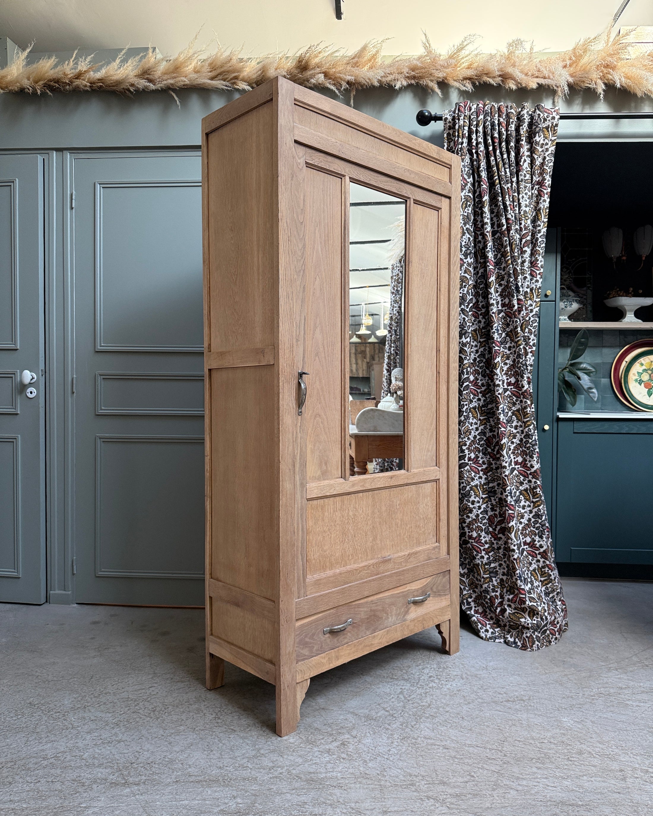 Bonnetière parisienne Art Déco en chêne