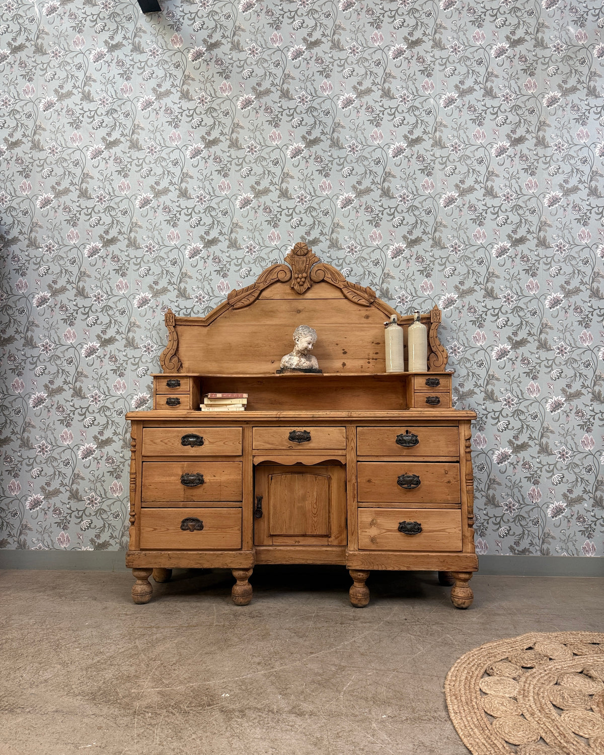 Buffet anglais victorien deux corps