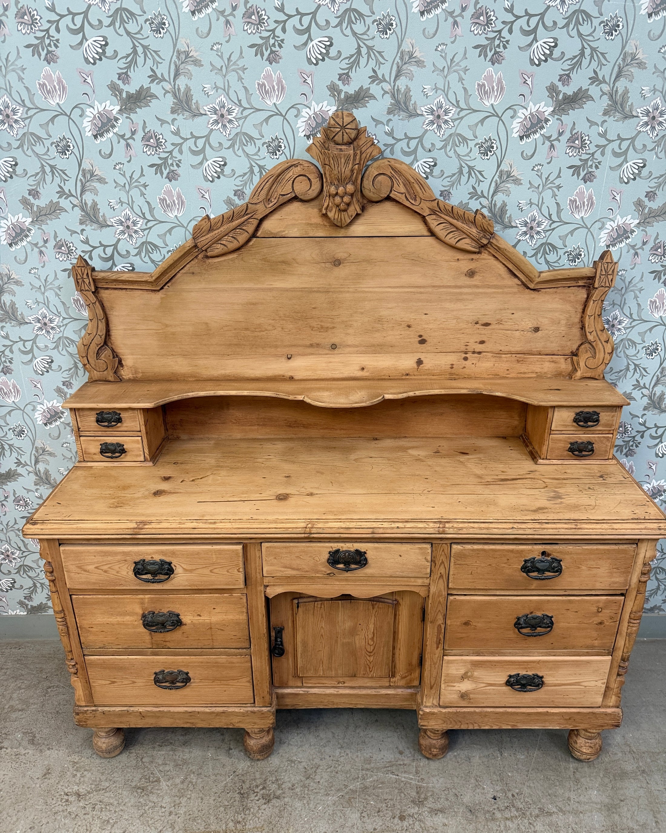 Buffet anglais victorien deux corps