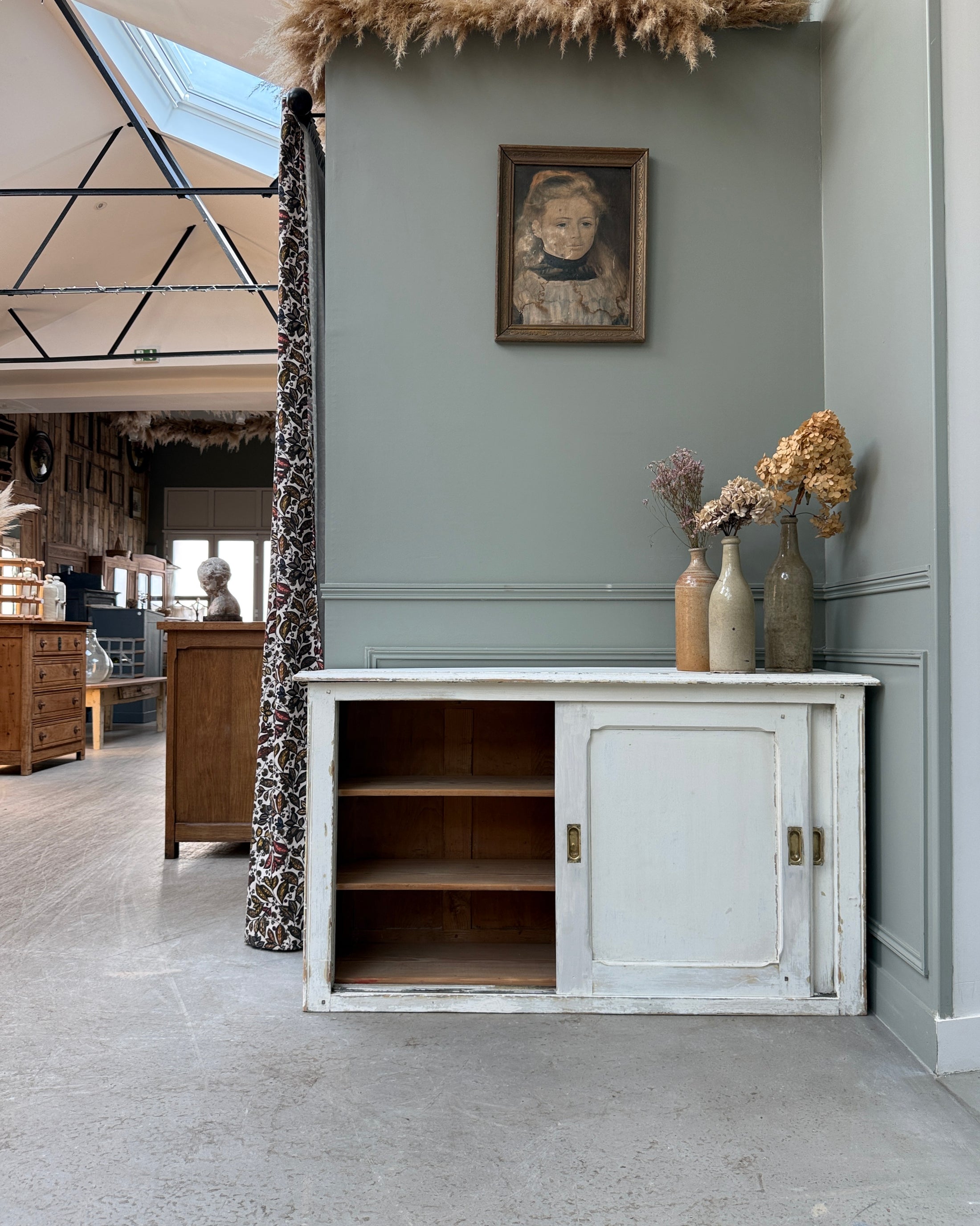 Buffet vintage à portes coulissantes