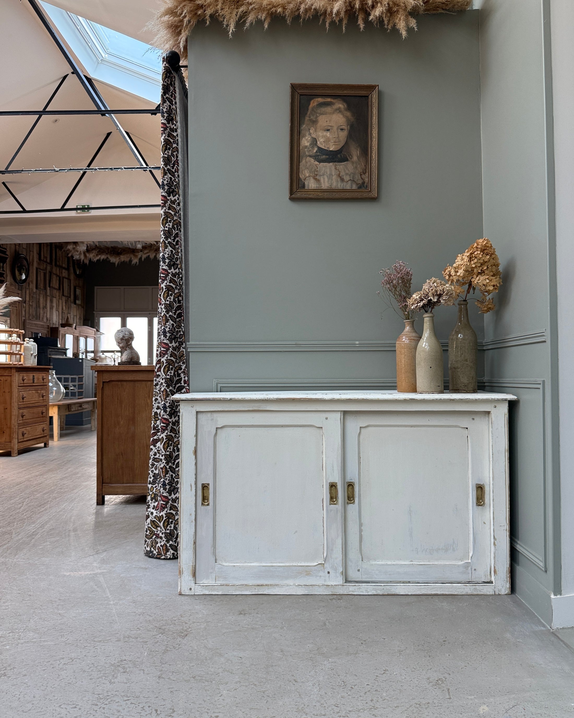 Buffet vintage à portes coulissantes