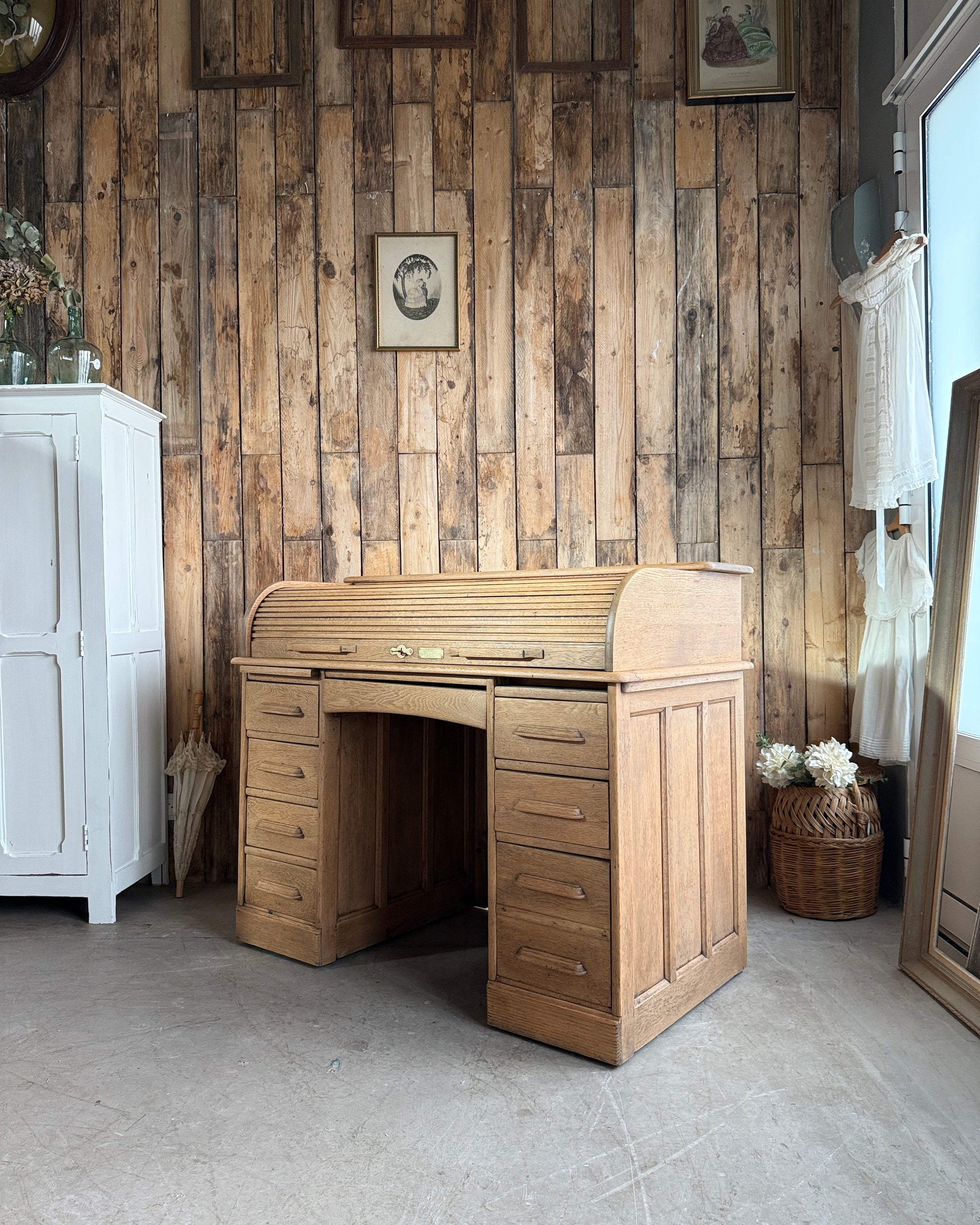 Bureau américain à cylindre