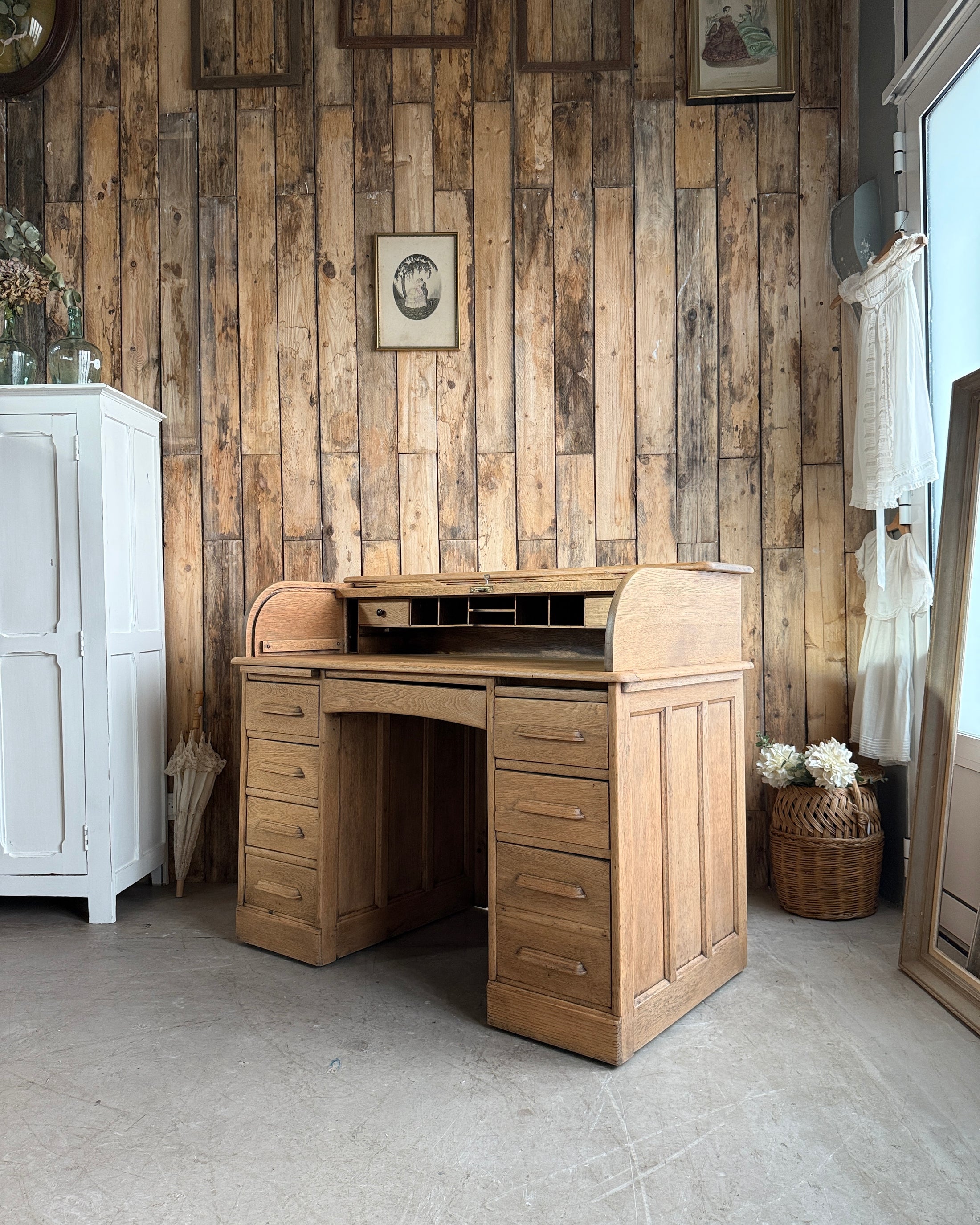 Bureau américain à cylindre