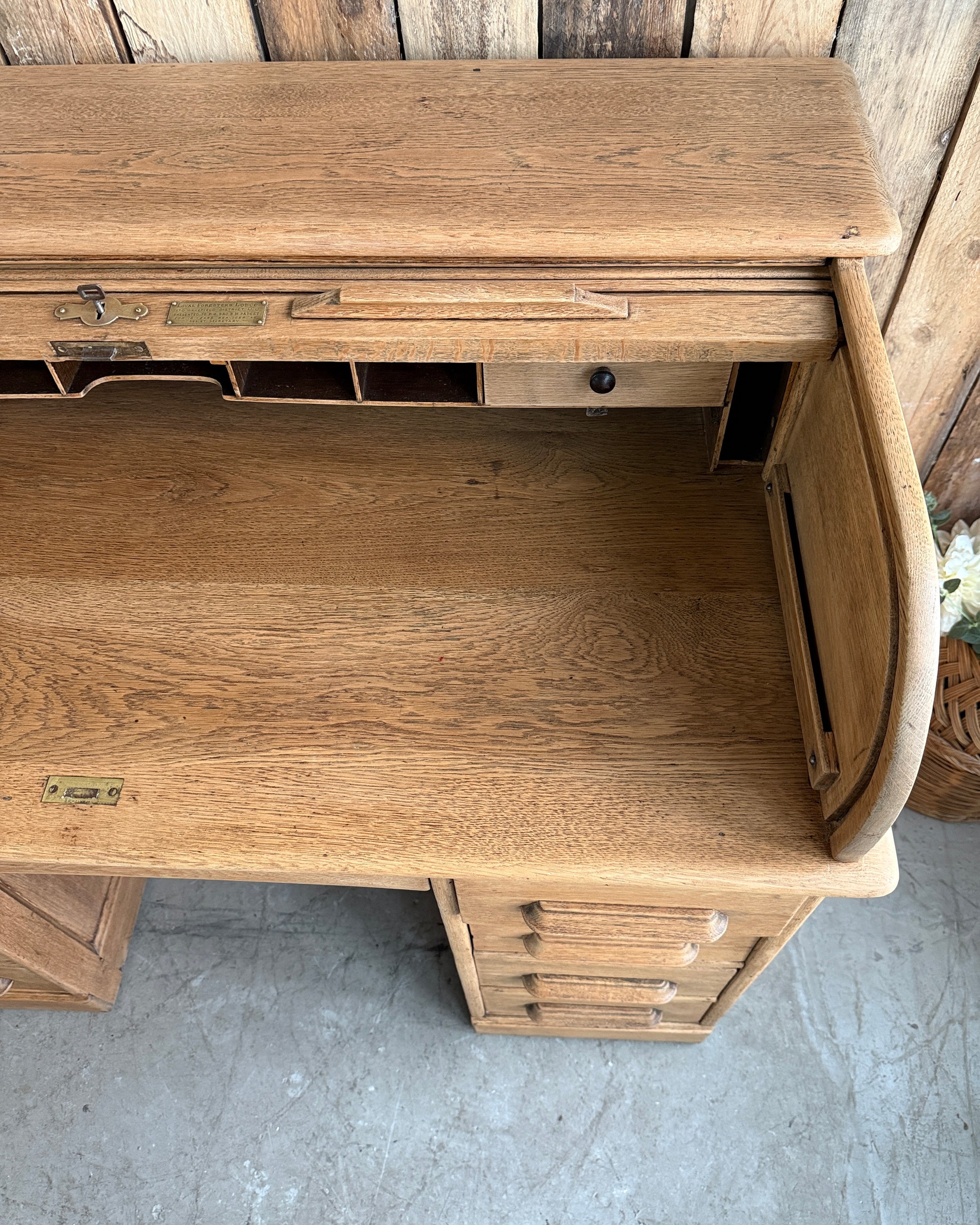 Bureau américain à cylindre